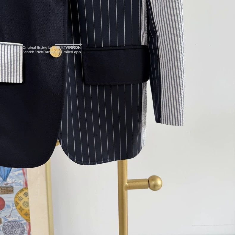 Thom Browne Thom Browne Multi Striped Colorblock Blazer Size 38 3 Size 38R - 4 Thumbnail