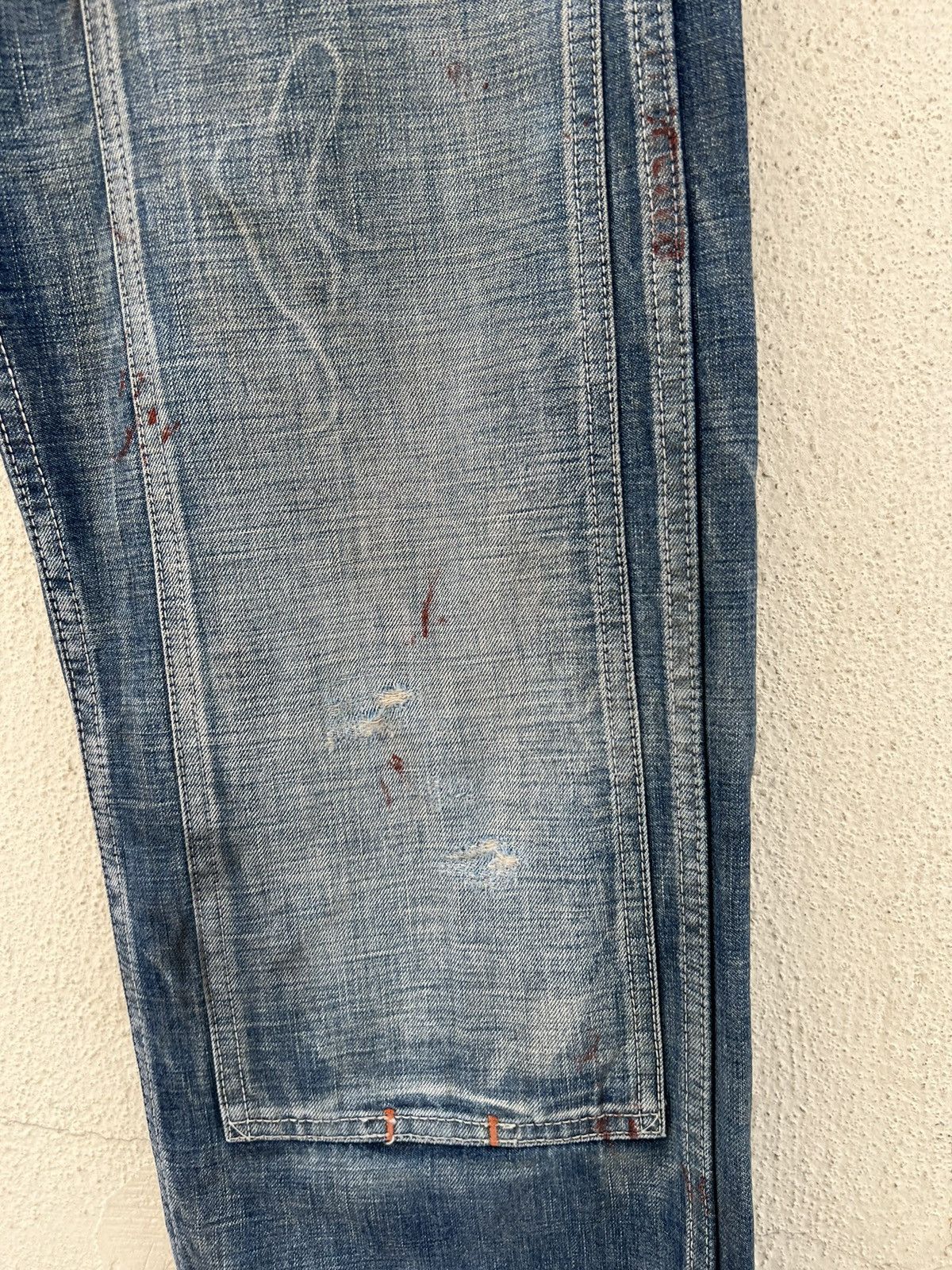 Full Count & Co. Vintage Full Count Japan Painter Denim Double Knee Work Pant Size US 30 / EU 46 - 12 Thumbnail