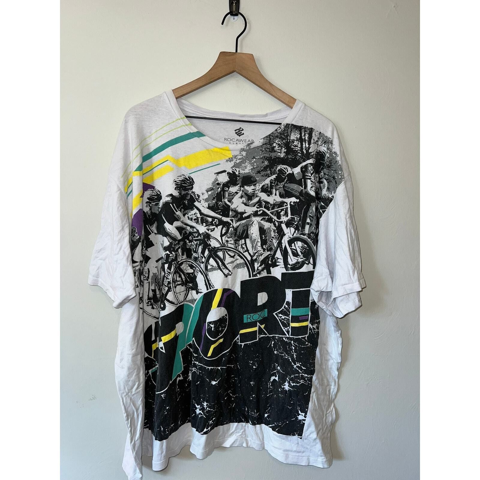Rocawear Y2K Rocawear Roc Sport Biking Bike Graphic Shirt 2000s 3XL Size US XXL / EU 58 / 5 - 1 Thumbnail