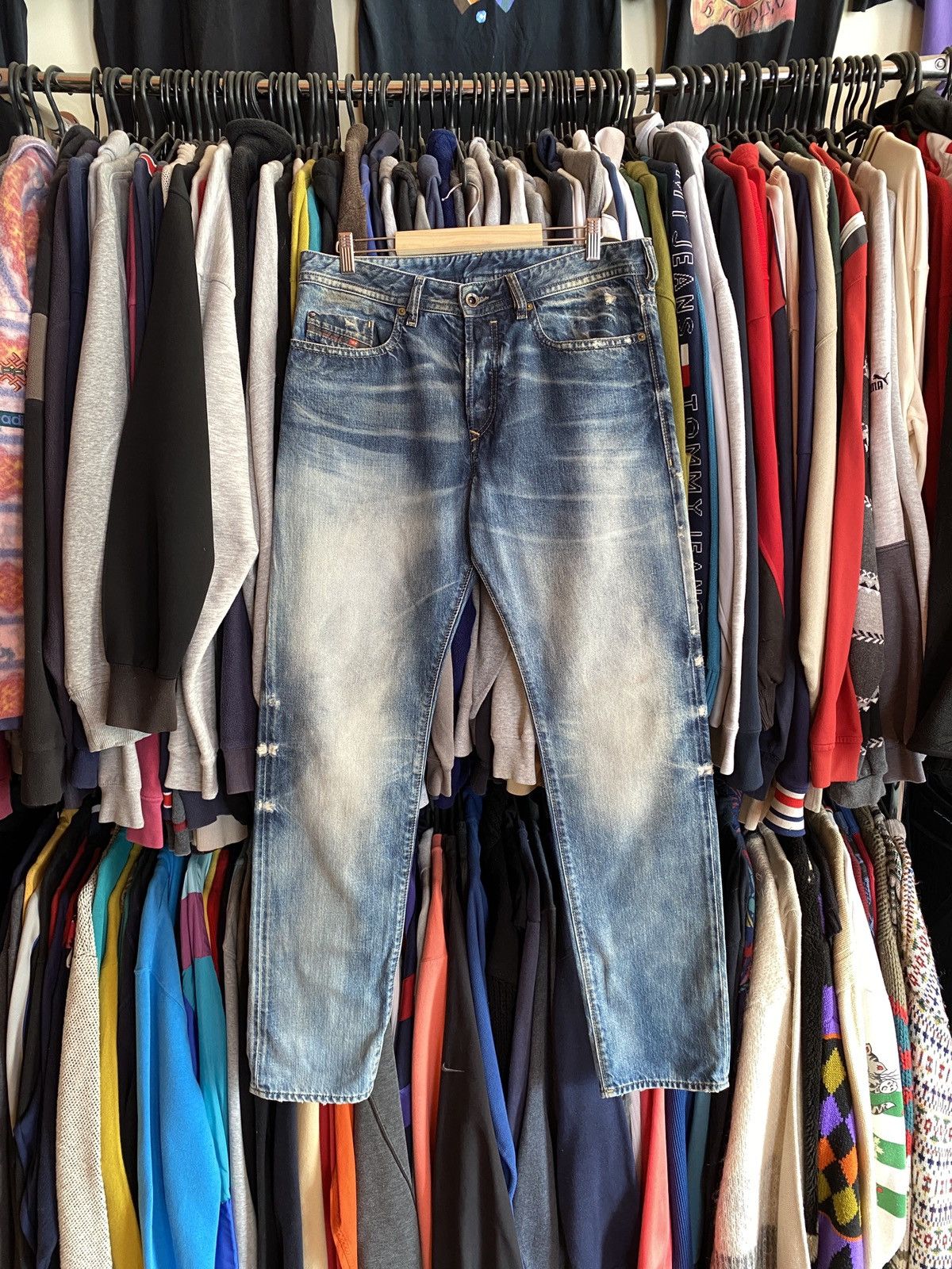 Diesel VINTAGE DIESEL DISTRESSED STYLE DENIM JEANS Y2k Size US 32 / EU 48 - 1 Thumbnail