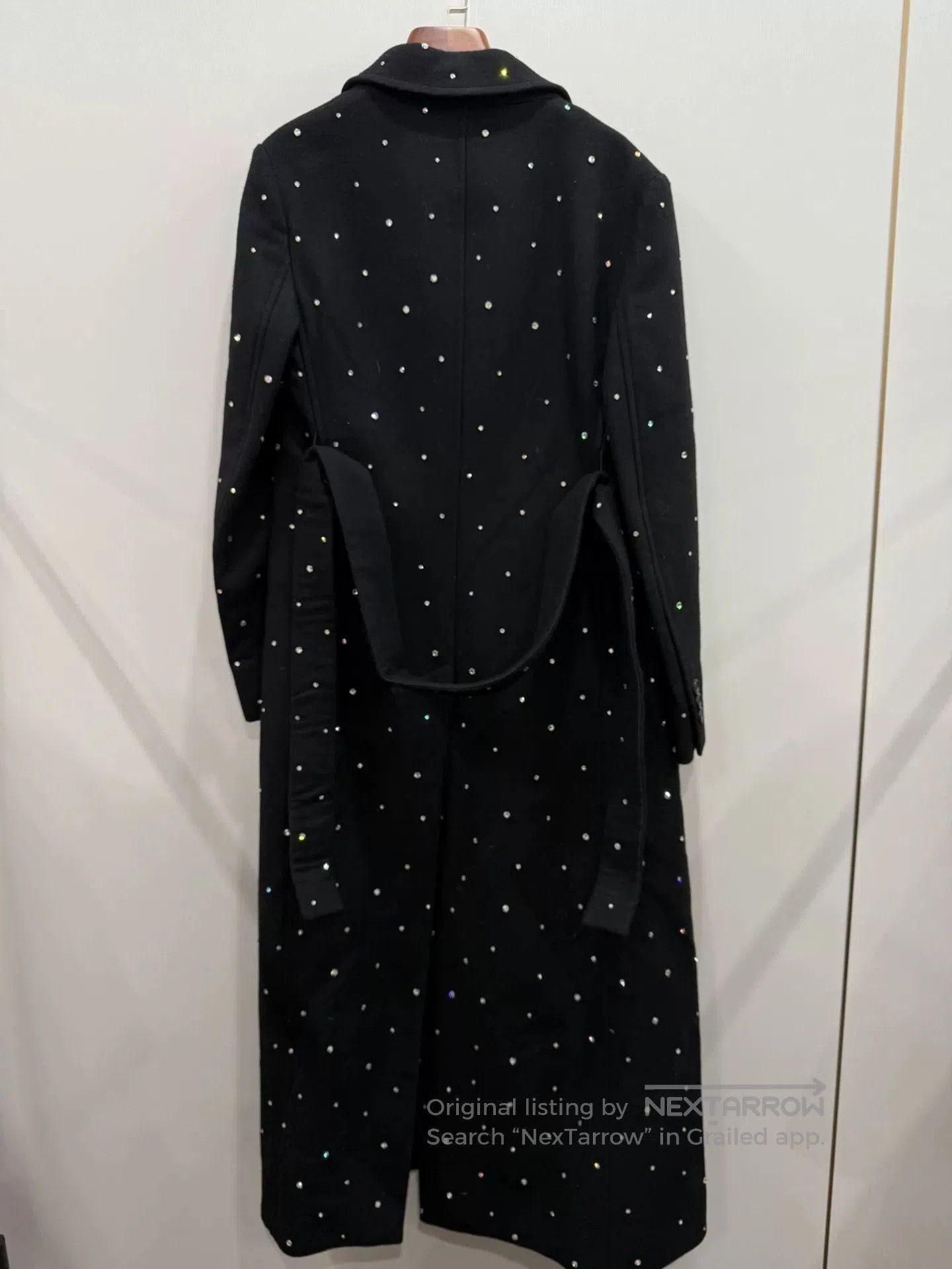Miu Miu Miumiu Black Polka Dot Long Coat. Size M / US 6-8 / IT 42-44 - 9 Thumbnail