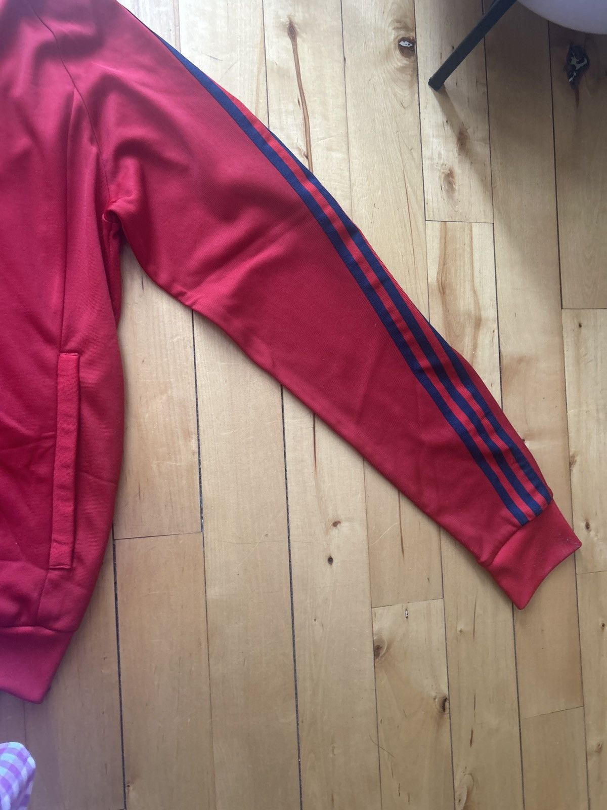 Adidas Adidas track jacket in a red and navy blue color way Size US XL / EU 56 / 4 - 4 Thumbnail