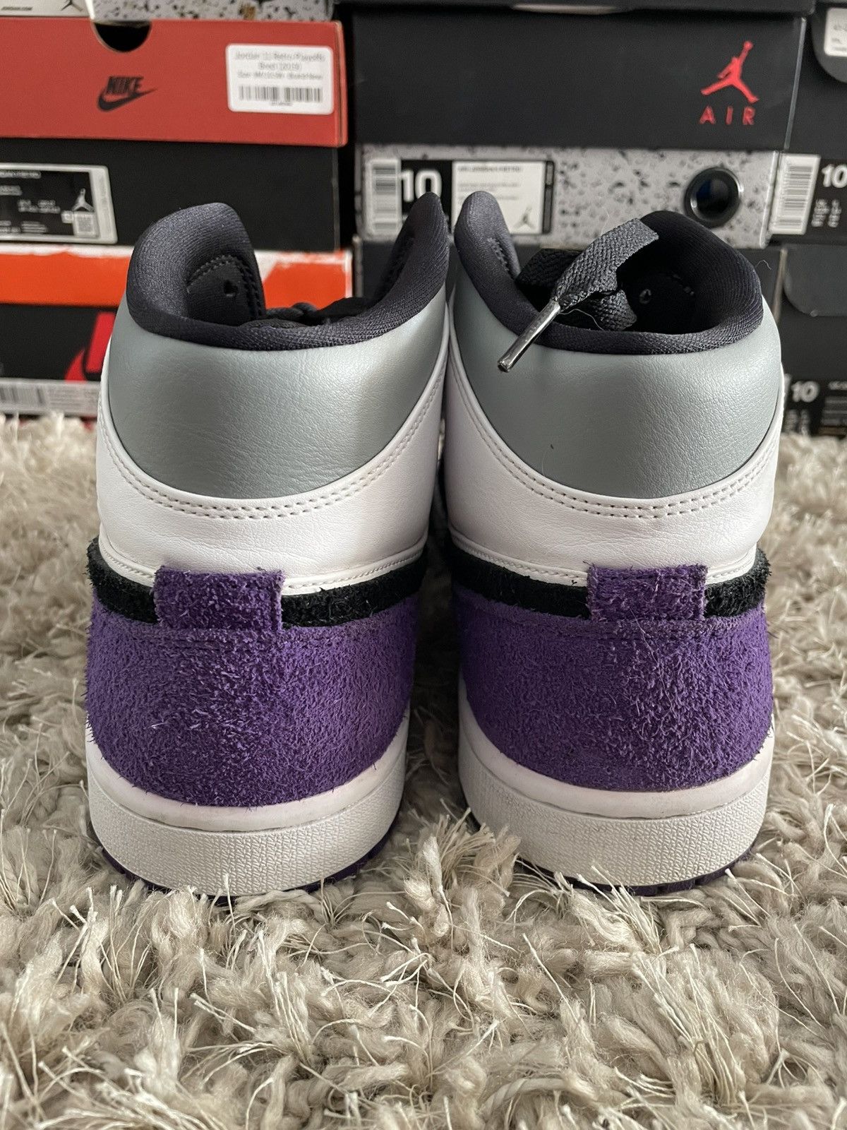 Jordan Brand Jordan 1 Mid SE Purple Size US 11 / EU 44 - 6 Thumbnail