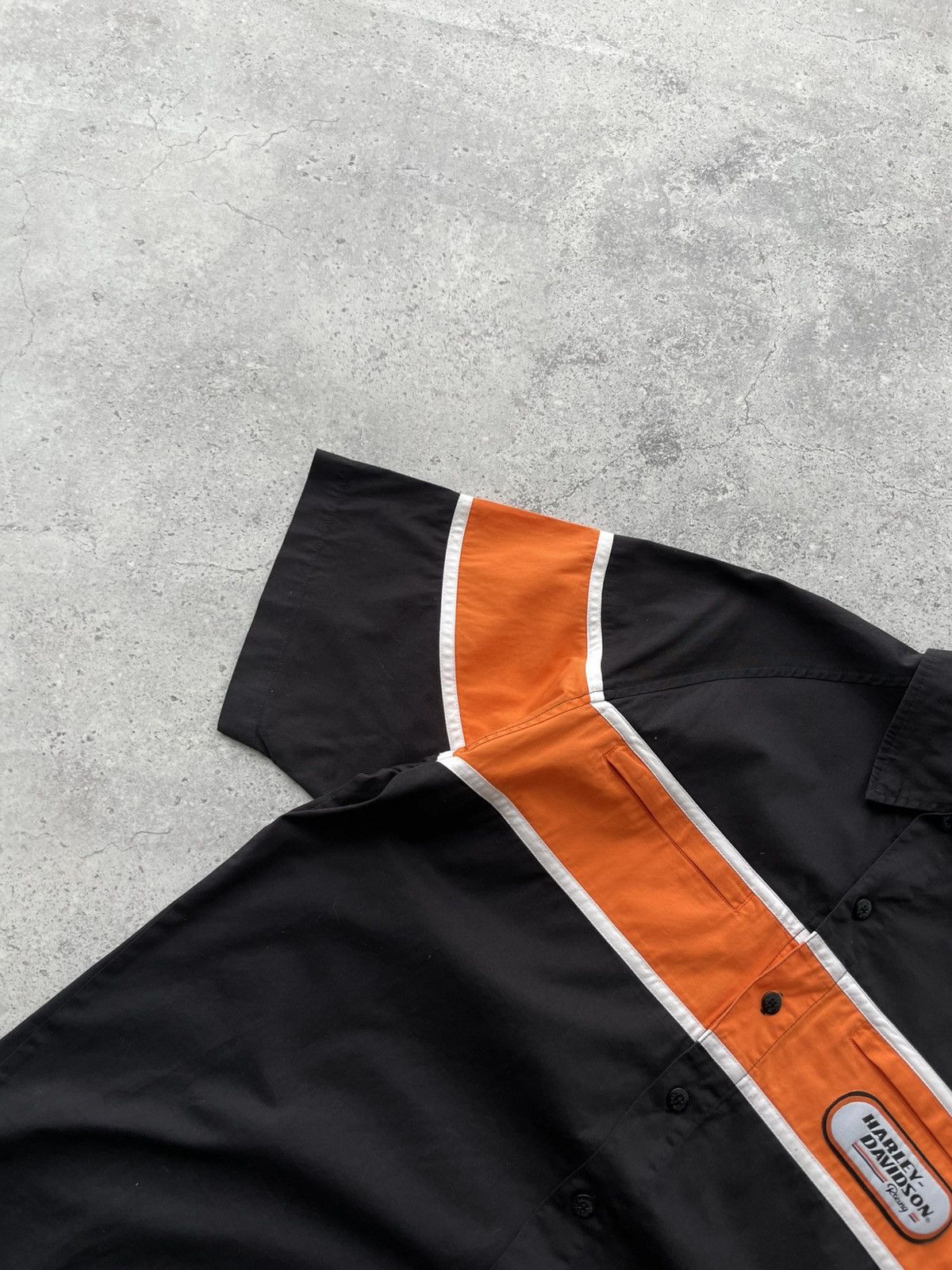 Harley Davidson VTG Harley Davidson Racing Motorcycle Big Logo Button Shirt Size US M / EU 48-50 / 2 - 7 Thumbnail