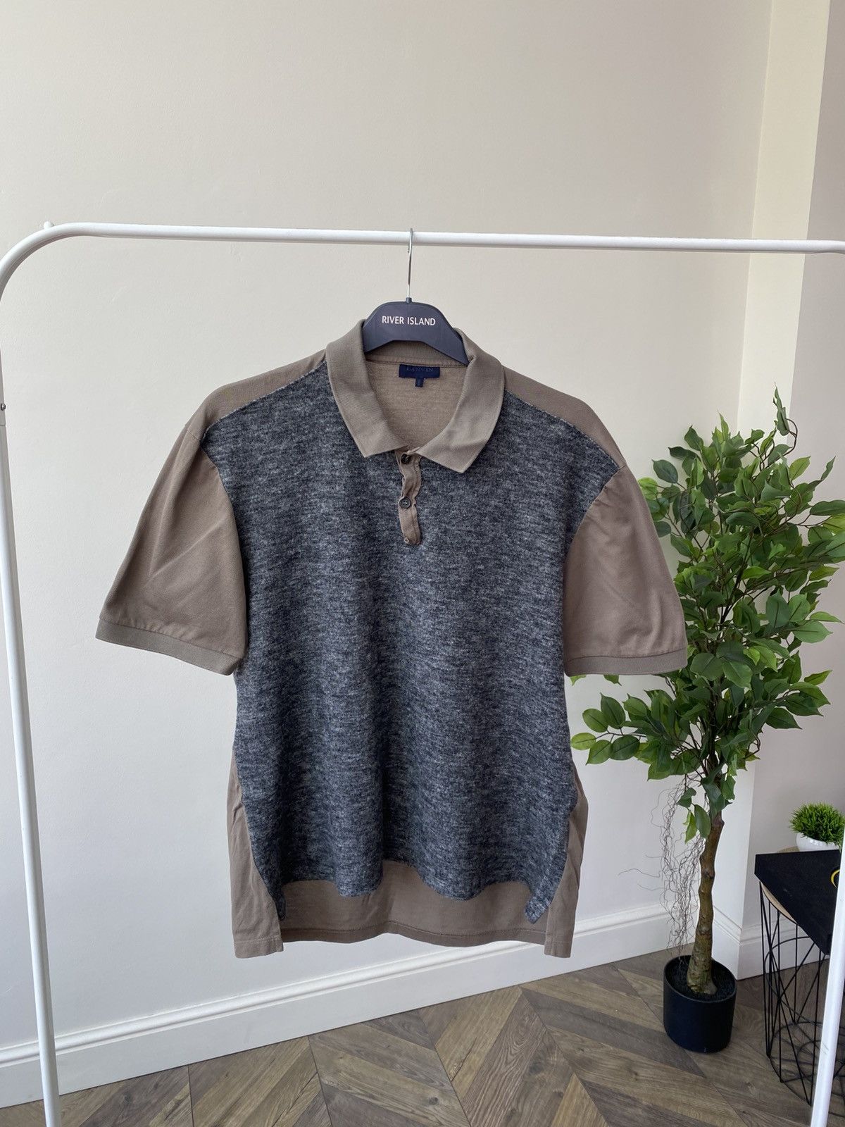 Designer × Lanvin × Vintage Vintage Lanvin Luxury Polo T-Shirt Size US L / EU 52-54 / 3 - 3 Thumbnail