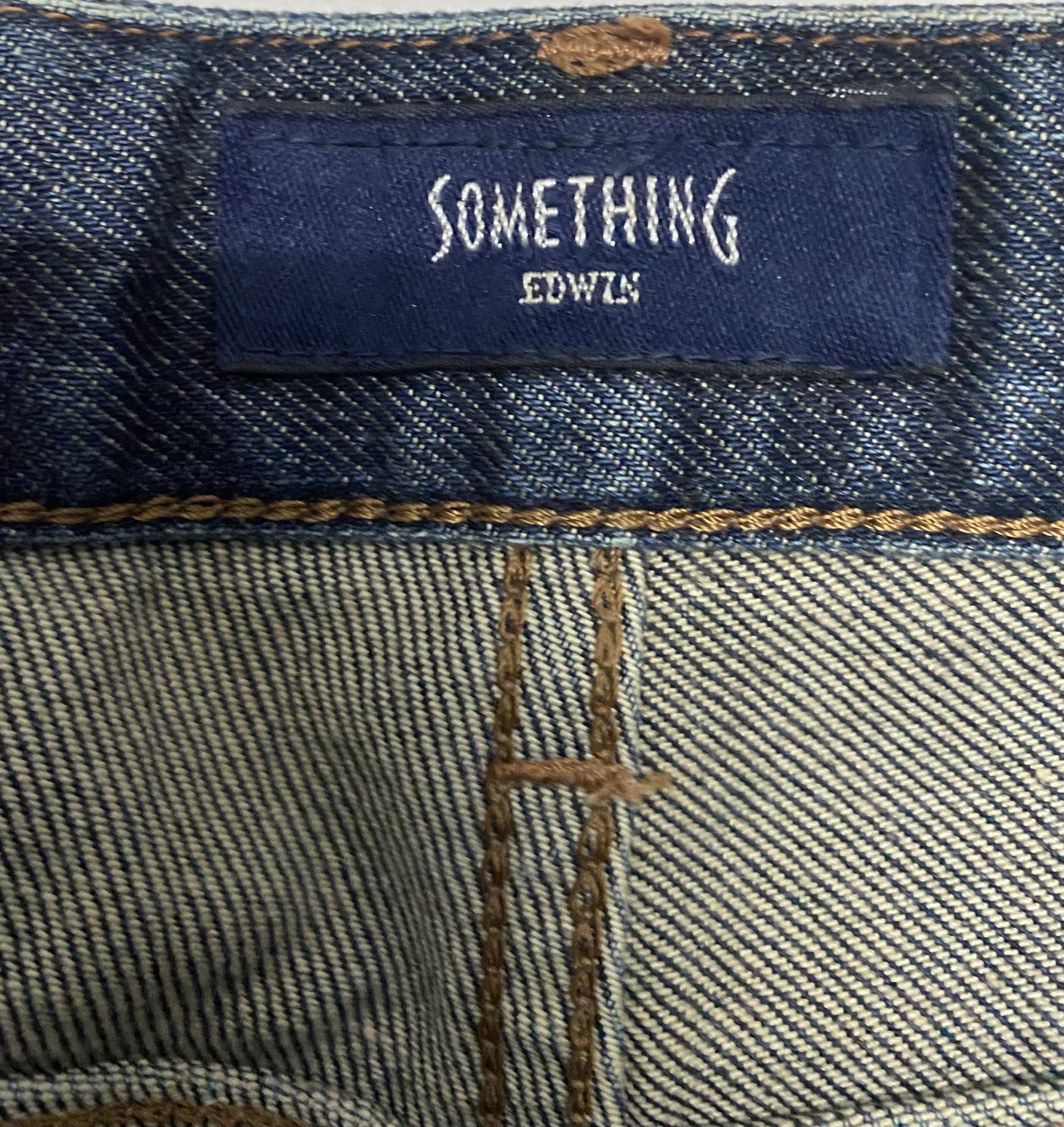 Edwin Vtg Edwin 'Something' Sophia Pour Femme High Waisted Jeans Size 32" / US 10 / IT 46 - 12 Thumbnail