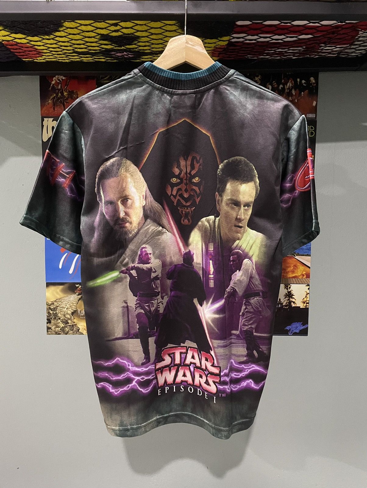 Star Wars Rare Vtg Star Wars Darth Maul AOP Size US S / EU 44-46 / 1 - 10 Thumbnail