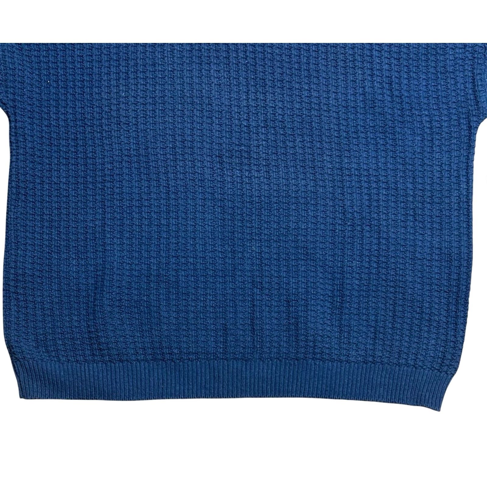 Van Heusen VINTAGE Van Heusen Pullover Blue Knit Sweater L Regular Cotton Crew Neck Men USA 90s Golf Casual Winter Fall Spring嬉 Size US L / EU 52-54 / 3 - 4 Thumbnail