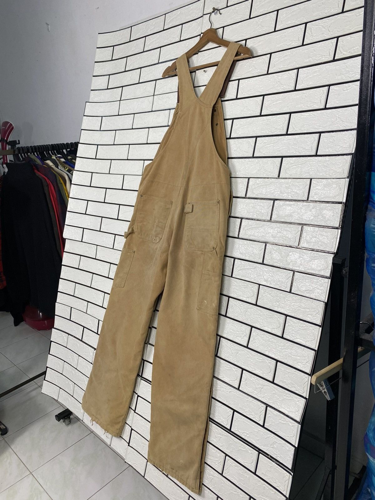 Carhartt 🔥VINTAGE COVERALL CARHARTT WORKER DUCK CANVAS DETROIT Size US 36 / EU 52 - 15 Thumbnail