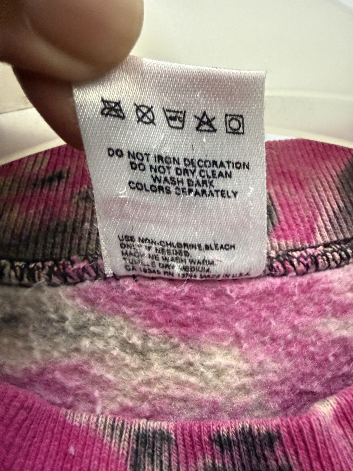Fruit Of The Loom 🔥 Vintage 90s Fruit of the Loom Crazy Tie Dye Sweatshirt - M Size US L / EU 52-54 / 3 - 9 Thumbnail