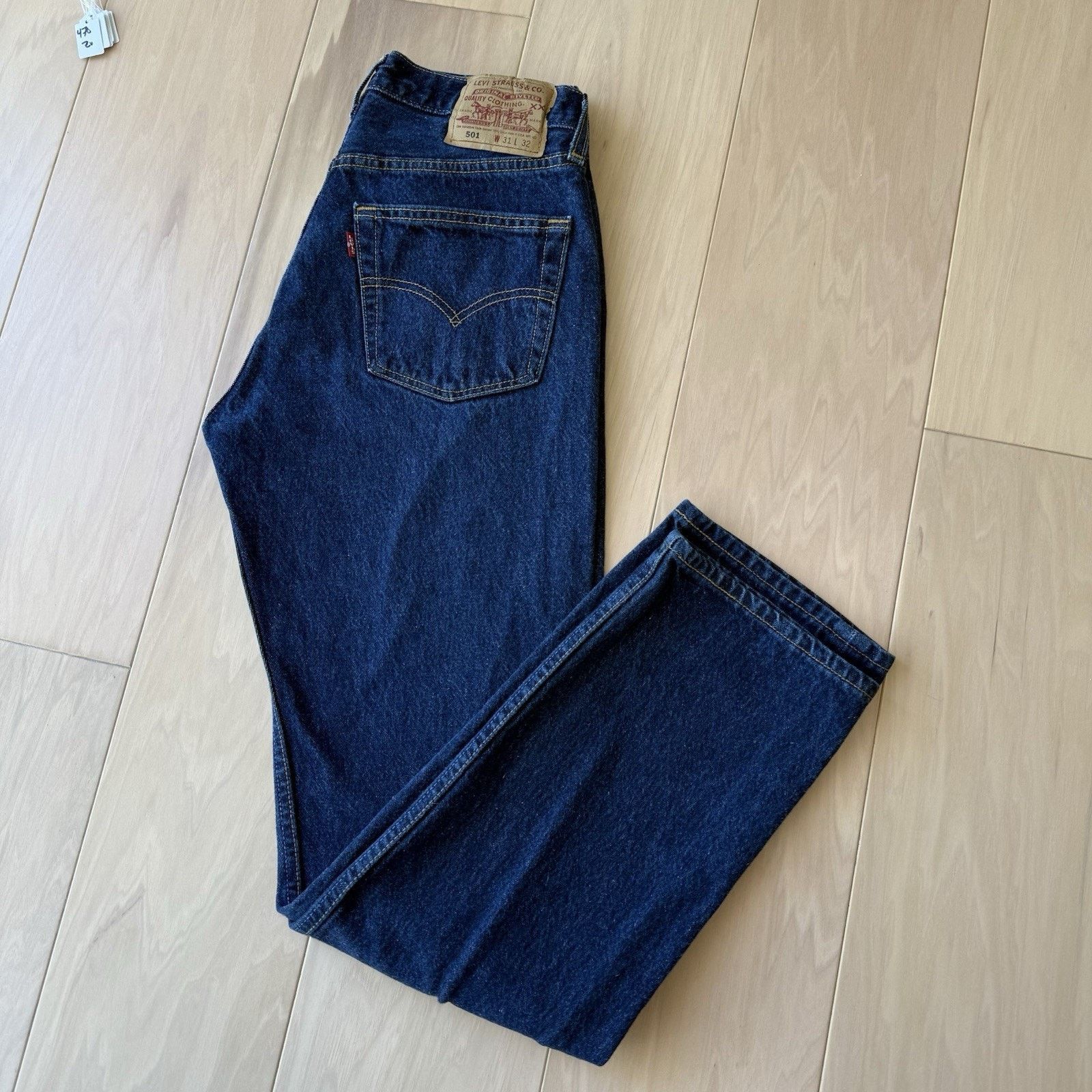 Levi's × Vintage Vintage Levis 501 Jeans 28 Blue Made In USA 90s Straight Leg Size US 28 / EU 44 - 10 Thumbnail