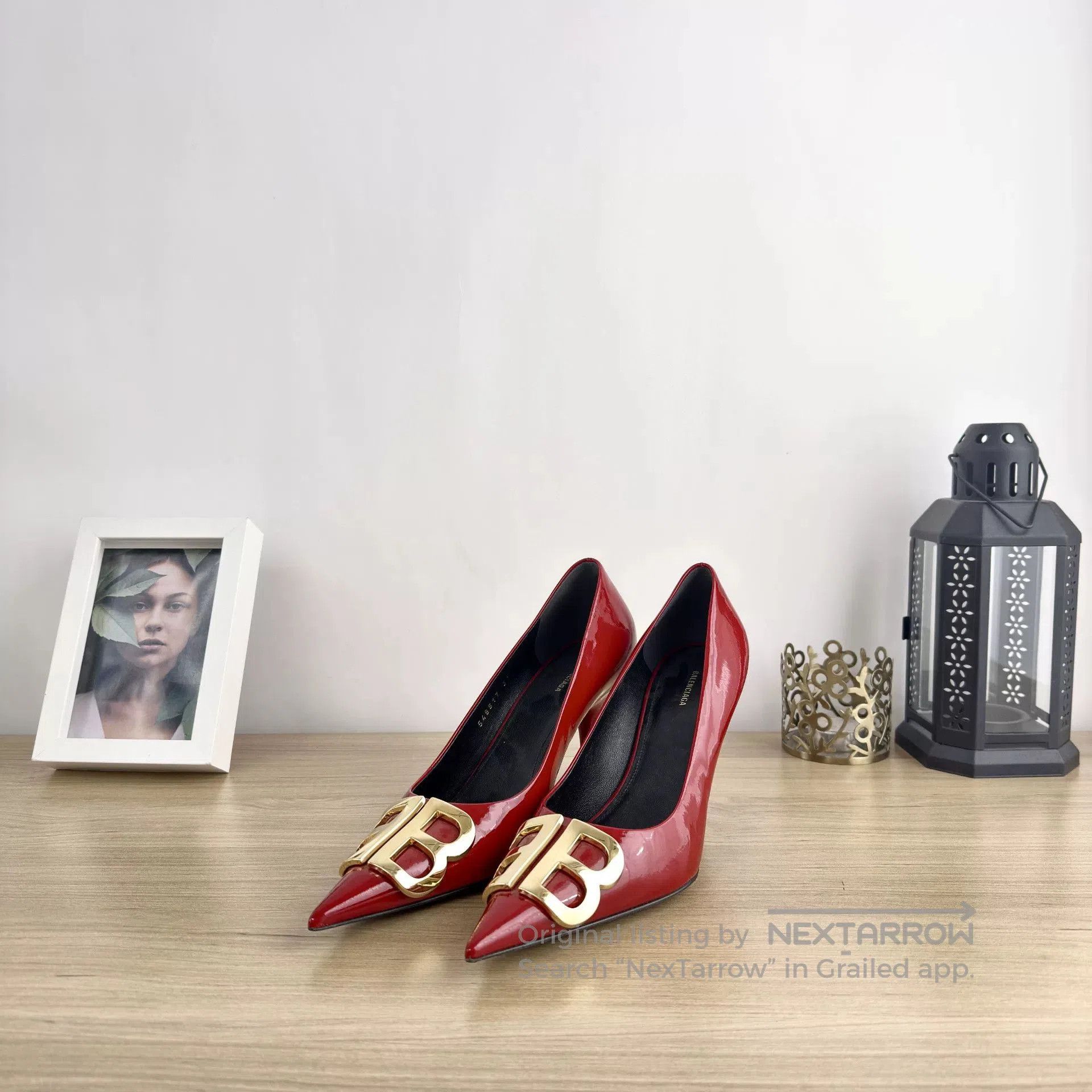 Balenciaga Balenciaga Red Patent Leather Heels. Size US 6 / IT 36 - 1 Thumbnail
