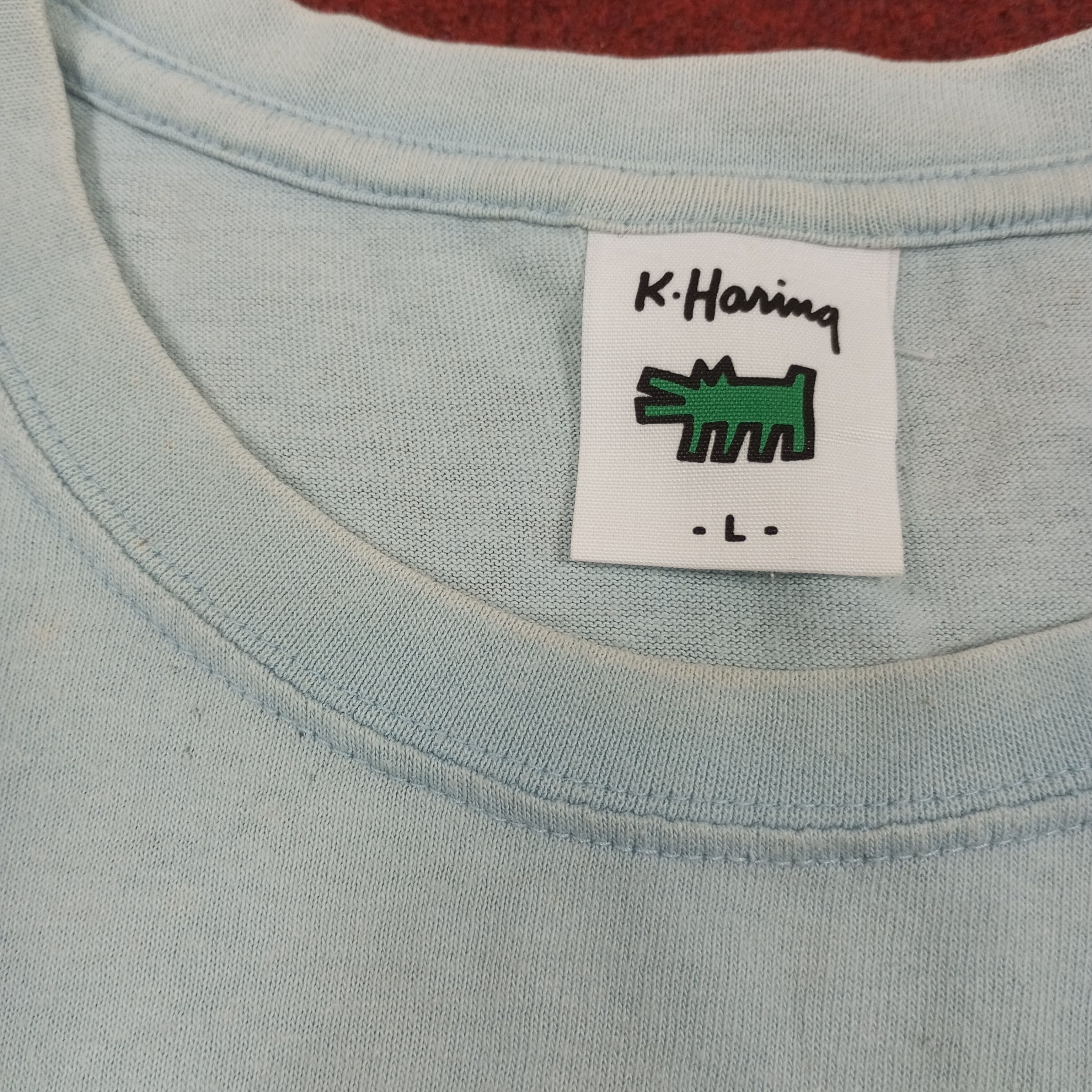 Japanese Brand × Keith Haring × Vintage Keith Haring X Uniqlo Streetwear Style Tshirt Size US L / EU 52-54 / 3 - 6 Thumbnail