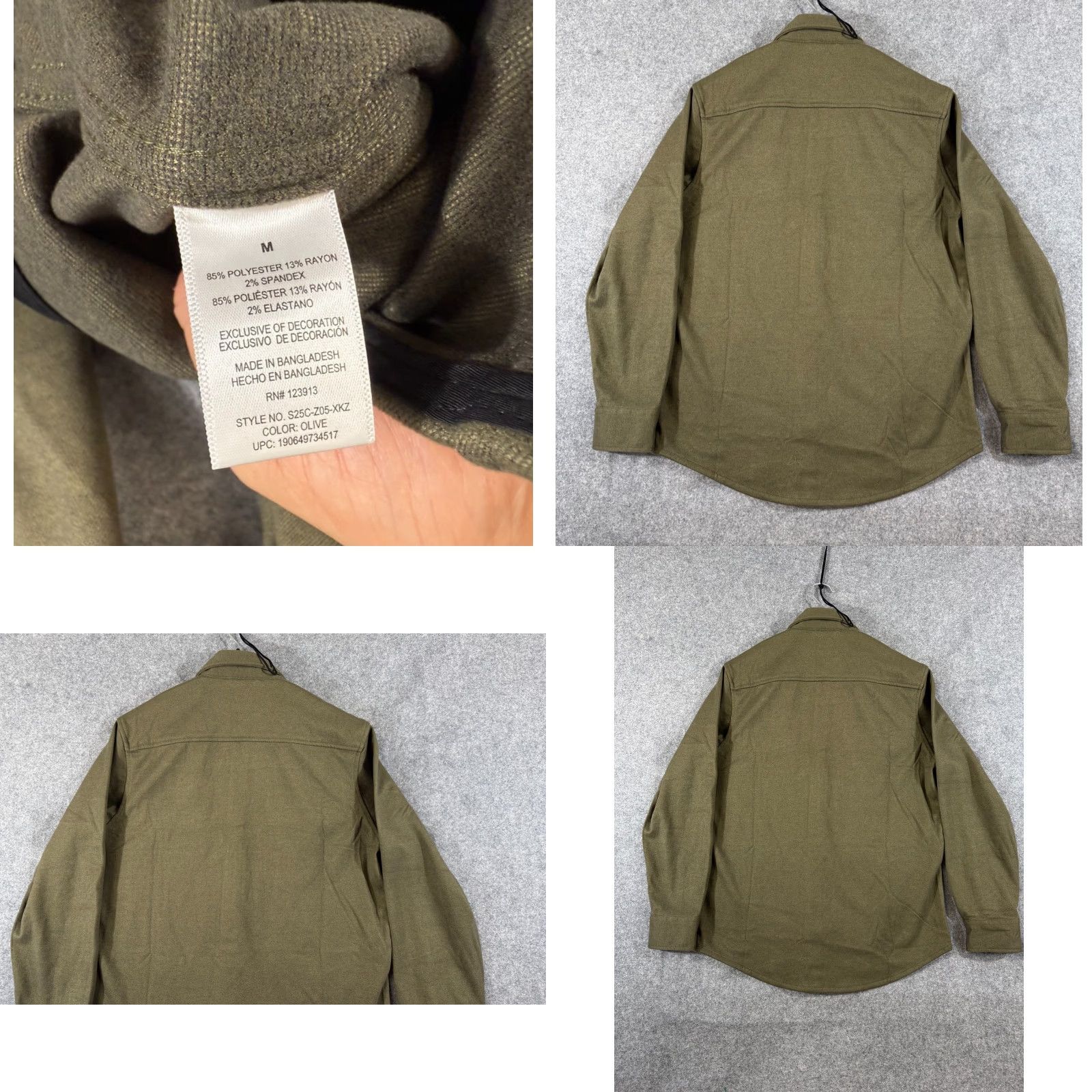 Olive Jachs New York Overshirt Jacket Mens M Olive Green Stretch Button Up Outdoor NWT Size US M / EU 48-50 / 2 - 8 Thumbnail