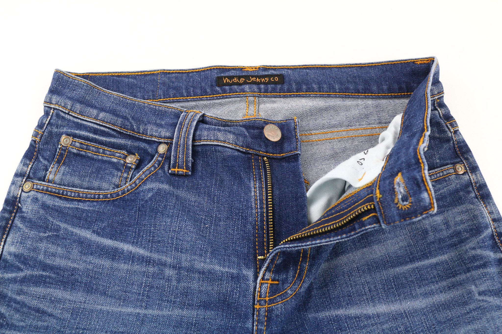 Nudie Jeans TUBE KELLY W28/L32 Cotton Stretch Blue Jeans 80613 Size US 28 / EU 44 - 4 Thumbnail