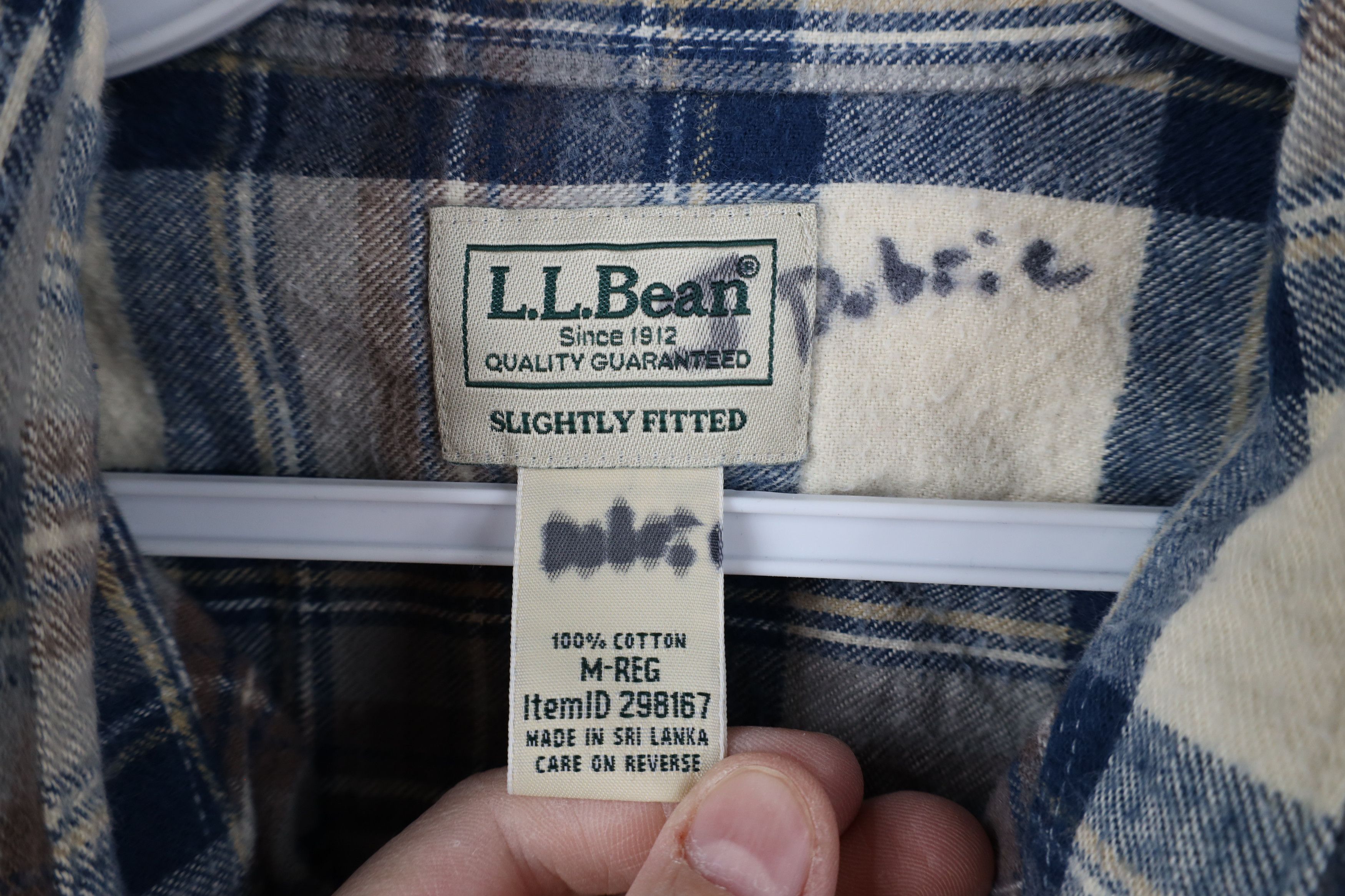 L.L. Bean × Vintage Vintage LL Bean Fitted Flannel Collared Button Down Shirt Size US M / EU 48-50 / 2 - 6 Thumbnail