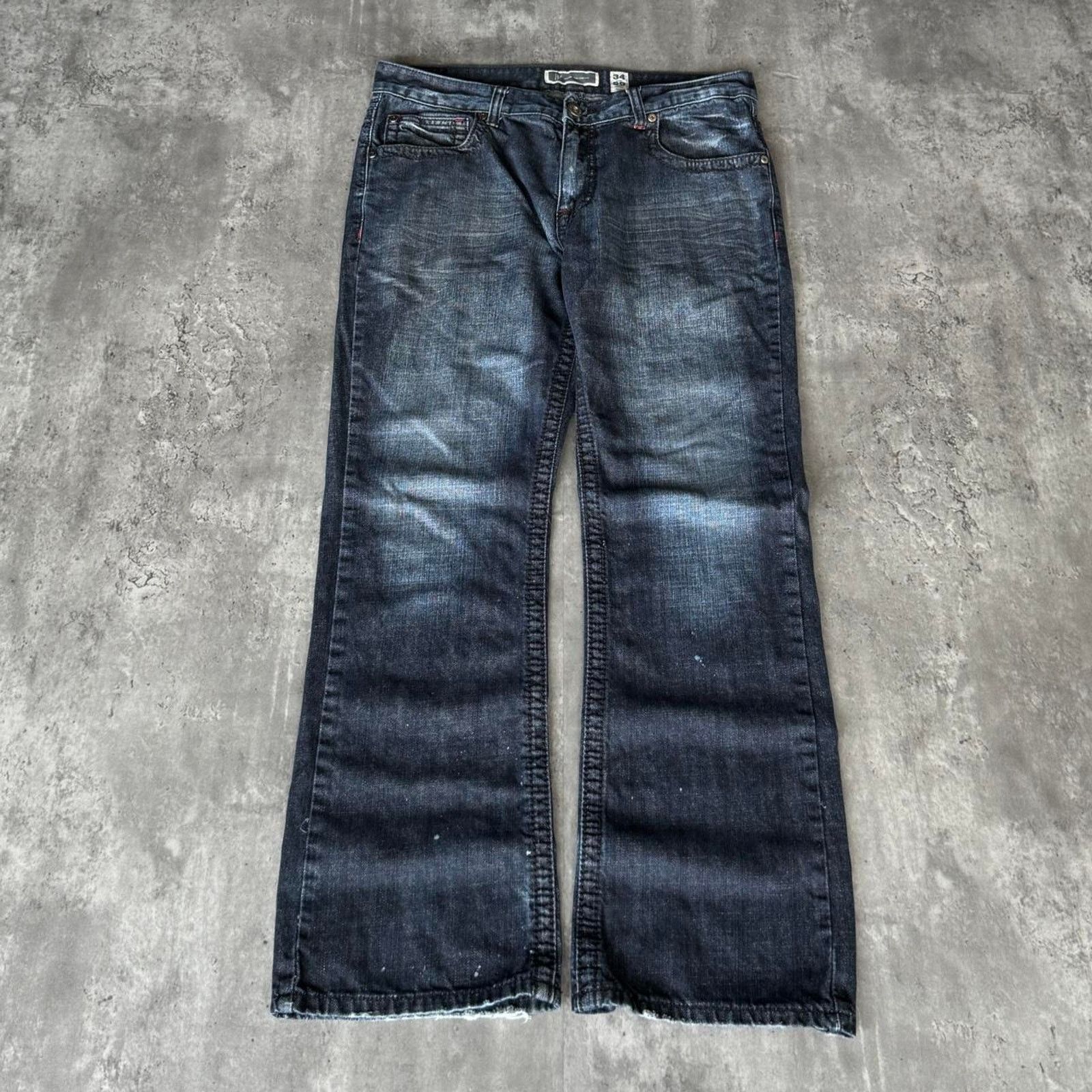 I.N.C Vintage Y2K Jnco Style Embroidered Baggy Opium Grunge Jeans Size US 34 / EU 50 - 2 Thumbnail