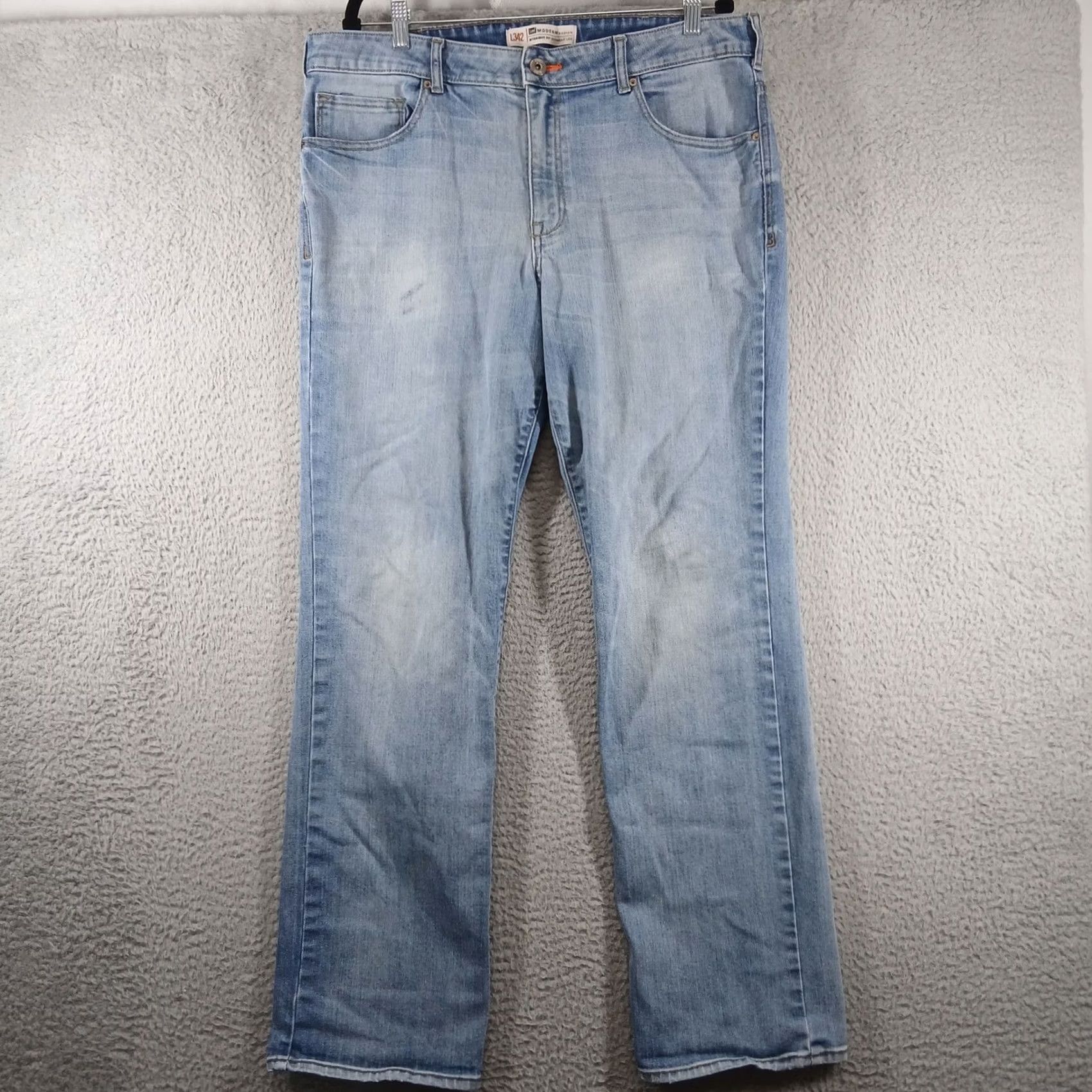 Lee Lee Modern Series Jeans Straight Denim 38x30 Light Wash Men Slim? Size US 38 / EU 54 - 2 Thumbnail