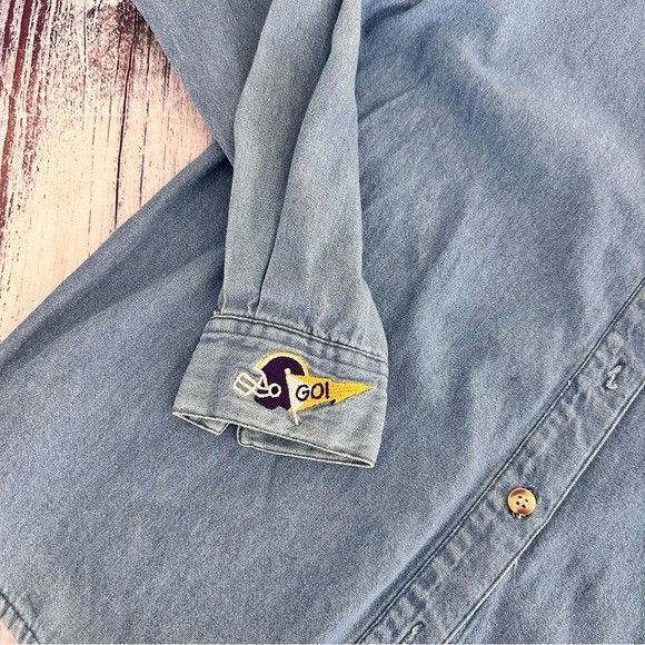 Other Vintage Christopher & Banks “We Love Minnesota” Denim Button Size S / US 4 / IT 40 - 4 Thumbnail