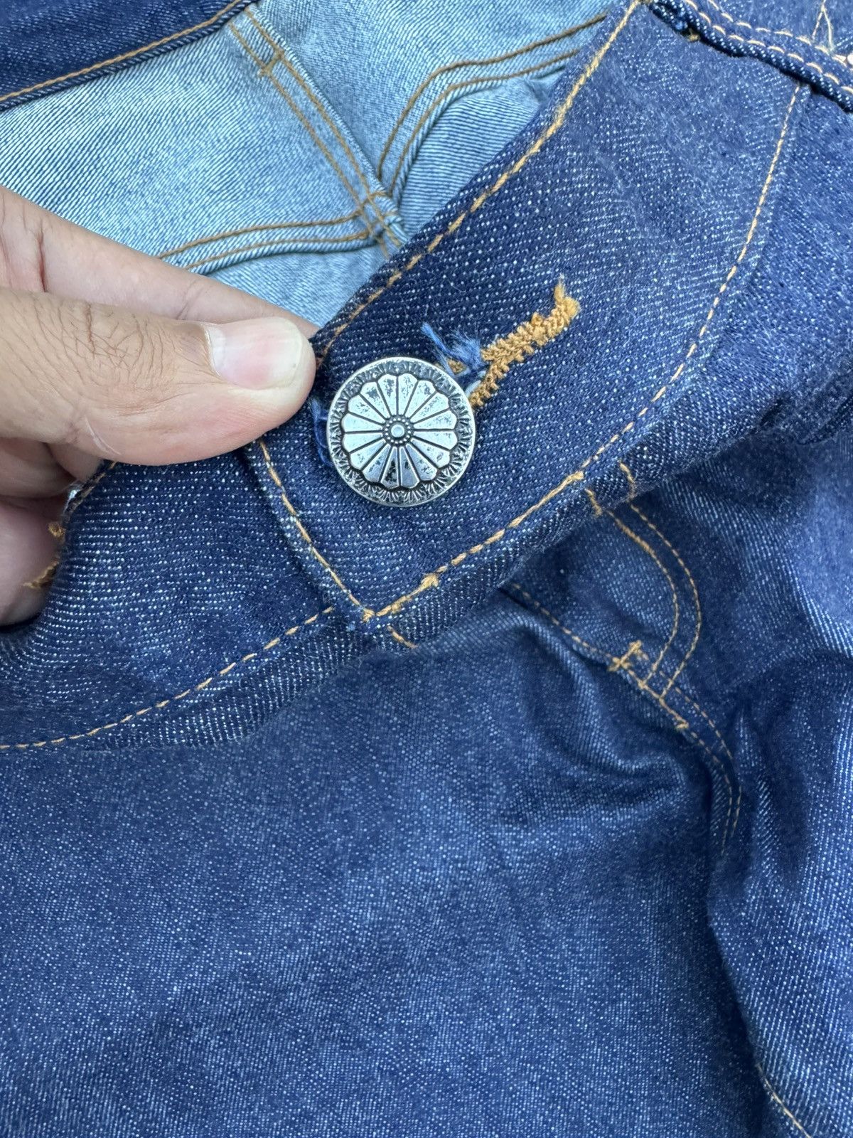 Japanese Brand HAPPY EASY ANYWAY SELVEDGE JEANS LIKE LGB STYLE Size US 44 / EU 60 - 10 Thumbnail