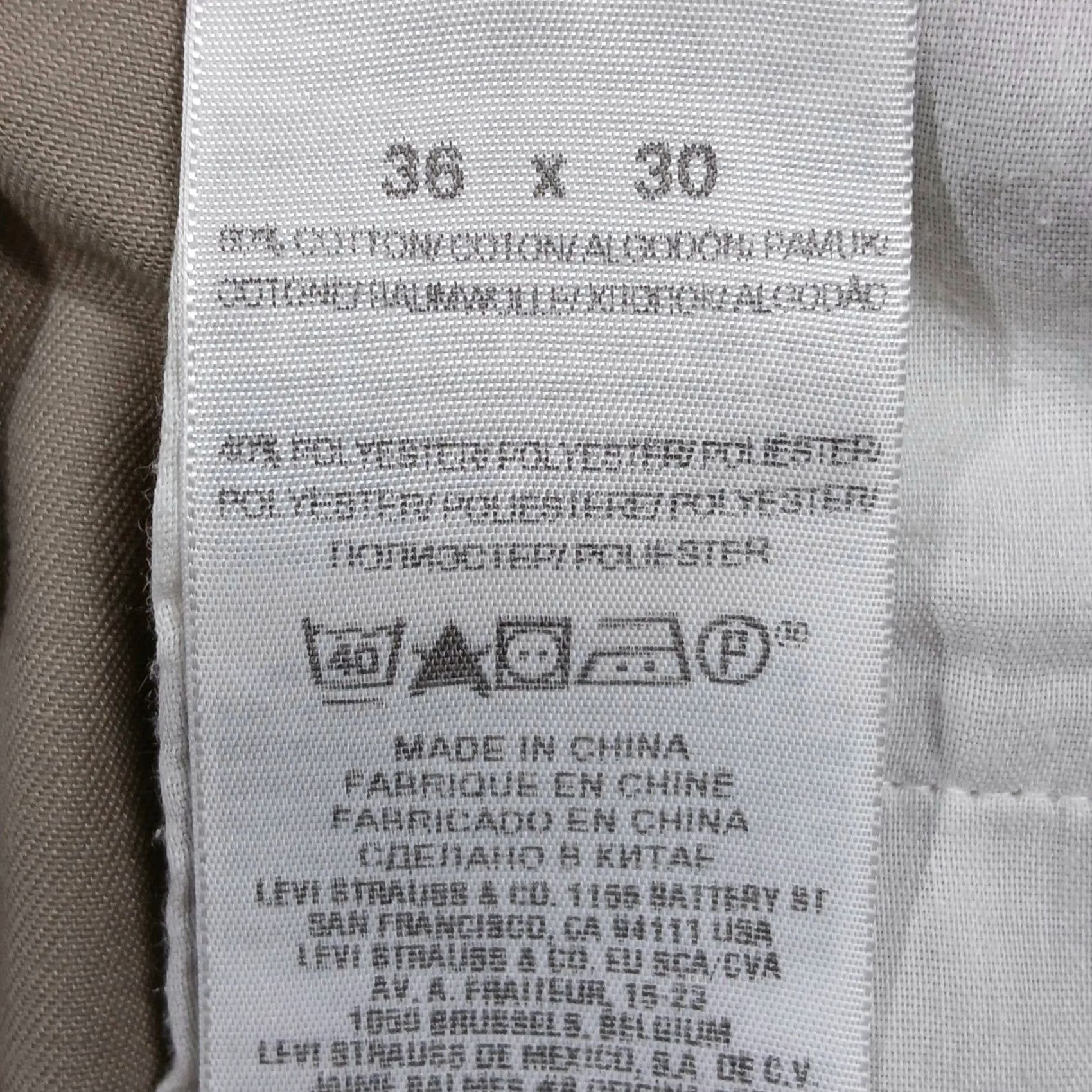 Dockers Dockers D3 Classic Fit Chino Pants Mens 36x30 Khaki Cotton Blend Size US 36 / EU 52 - 5 Thumbnail