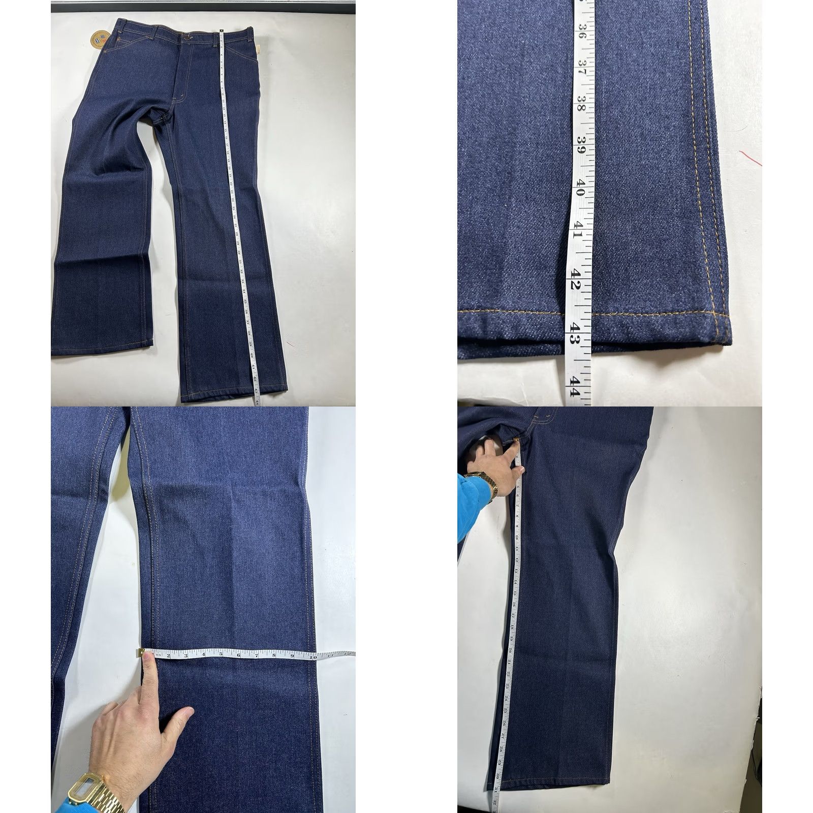 Levi's VINTAGE Levis Orange Tab 1984 Olympics Jeans 38x30 Brand New Dead Stock With Tag Men Denim Blue 80s USA Jeans OLympics Leather? Size US 38 / EU 54 - 11 Thumbnail