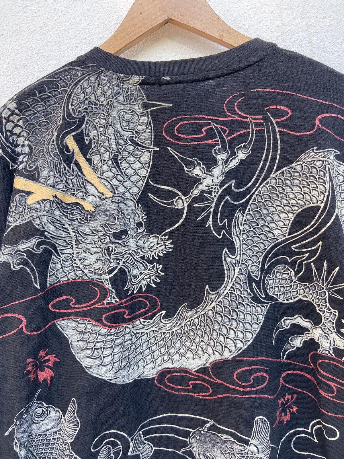 If Six Was Nine Fish koi Sukajan t shirt Dragon tees Size US M / EU 48-50 / 2 - 3 Thumbnail