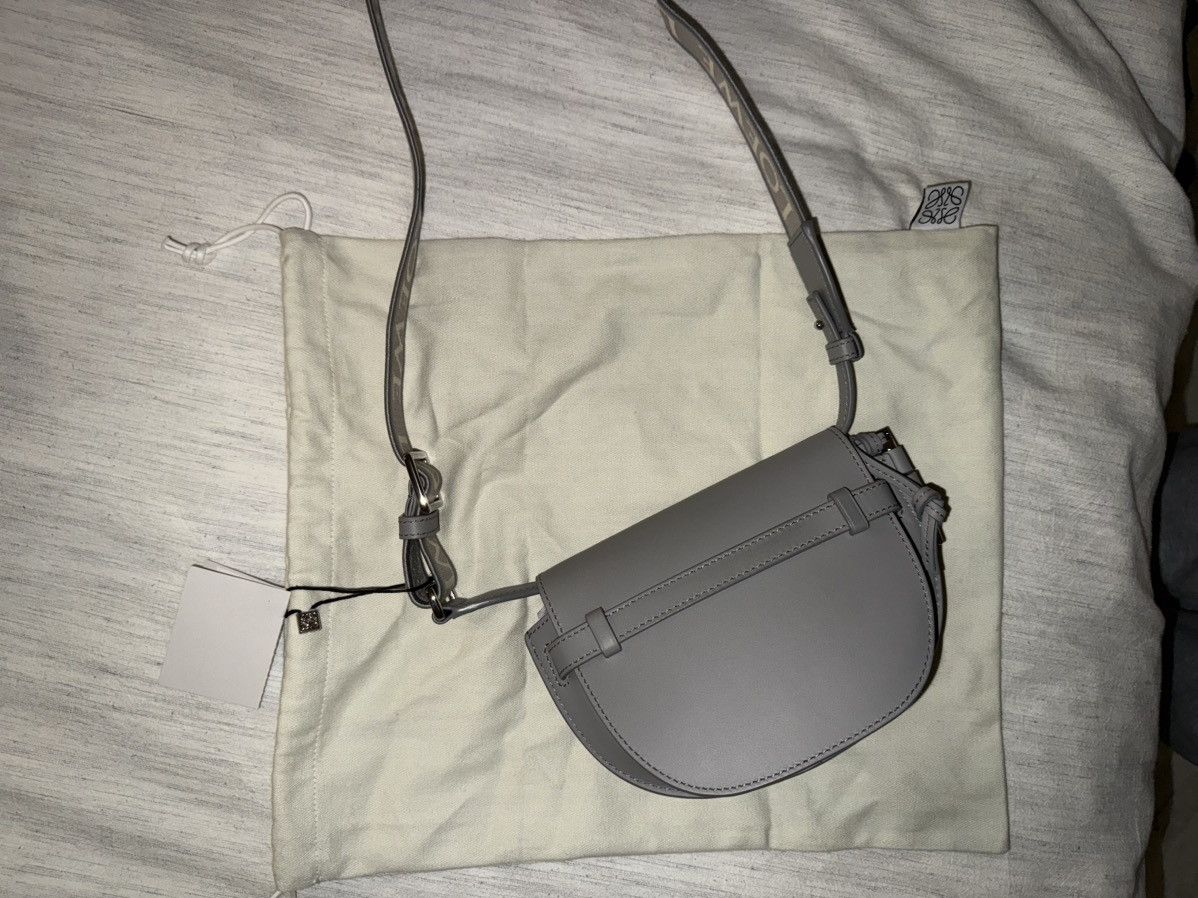 Loewe Loewe Gate Dual Mini Bag in Pearl Grey Size ONE SIZE - 4 Thumbnail