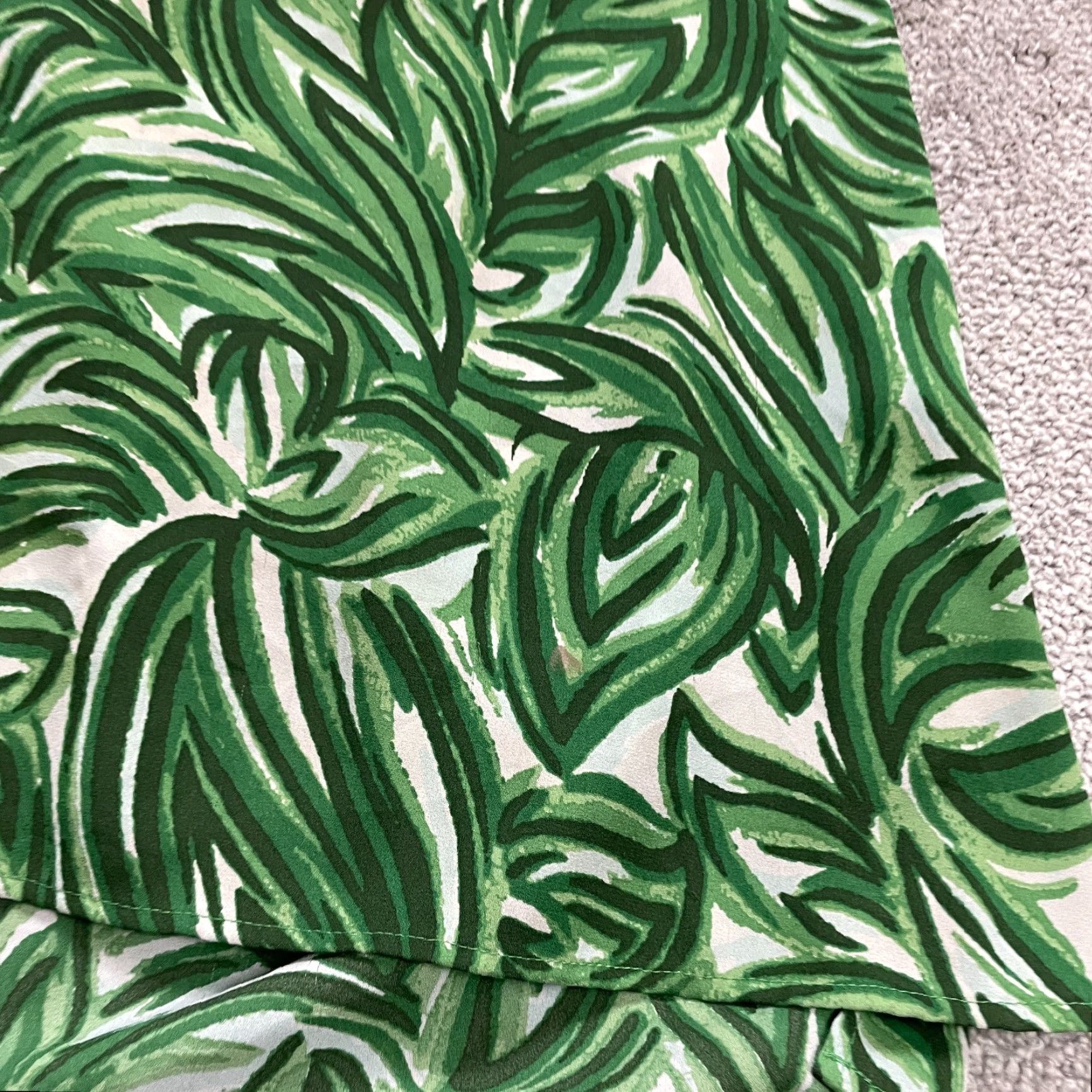 Vintage VINTAGE New Directions Tunic Blouse Womens 2XL Green Long Sleeve Tropical Casual Top Size XXL / US 16-18 / IT 52-54 - 4 Thumbnail