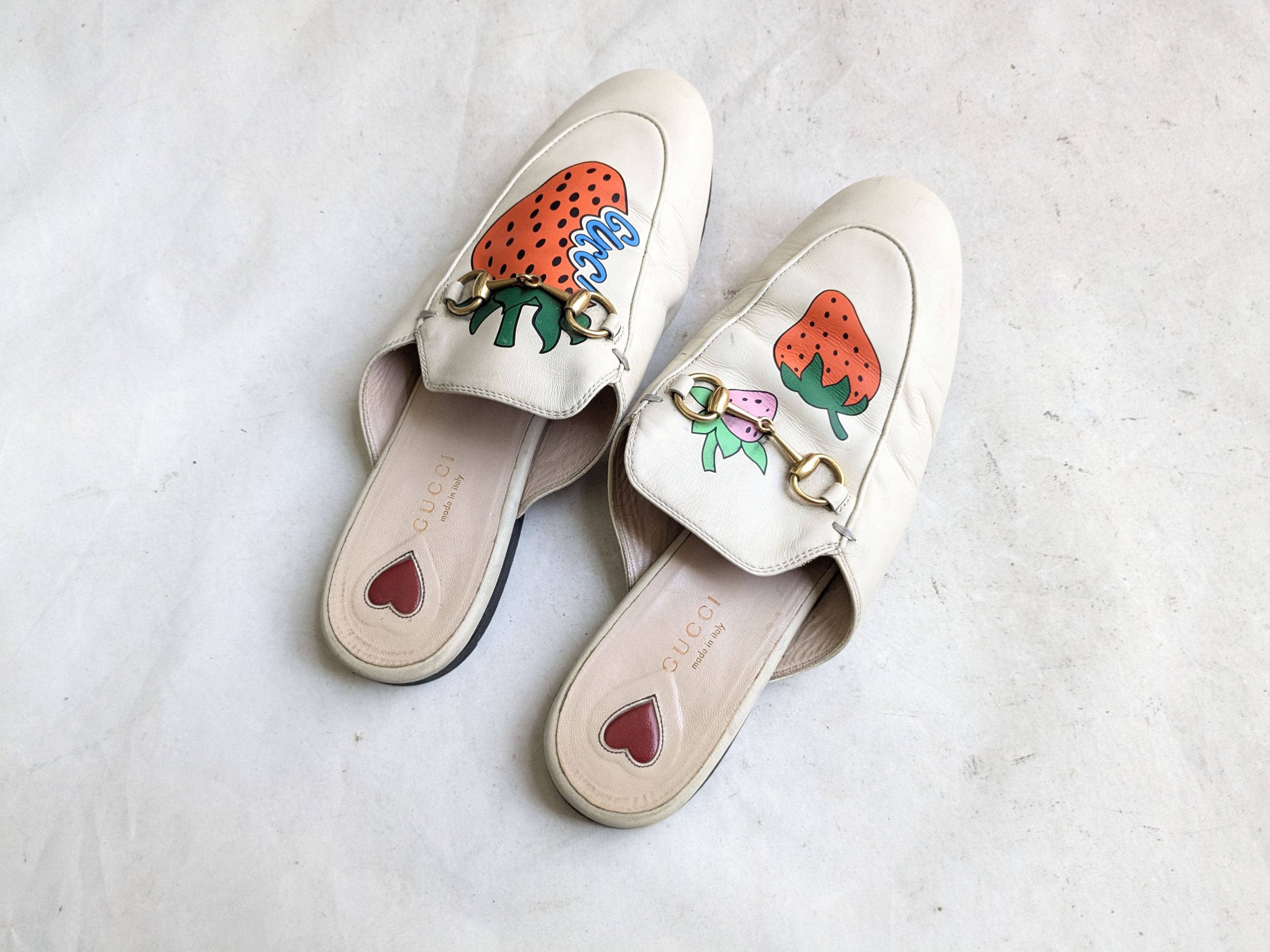 Gucci Gucci Horsebit Loafers 8 38 Mules Princetown Strawberry Size US 8 / IT 38 - 10 Thumbnail