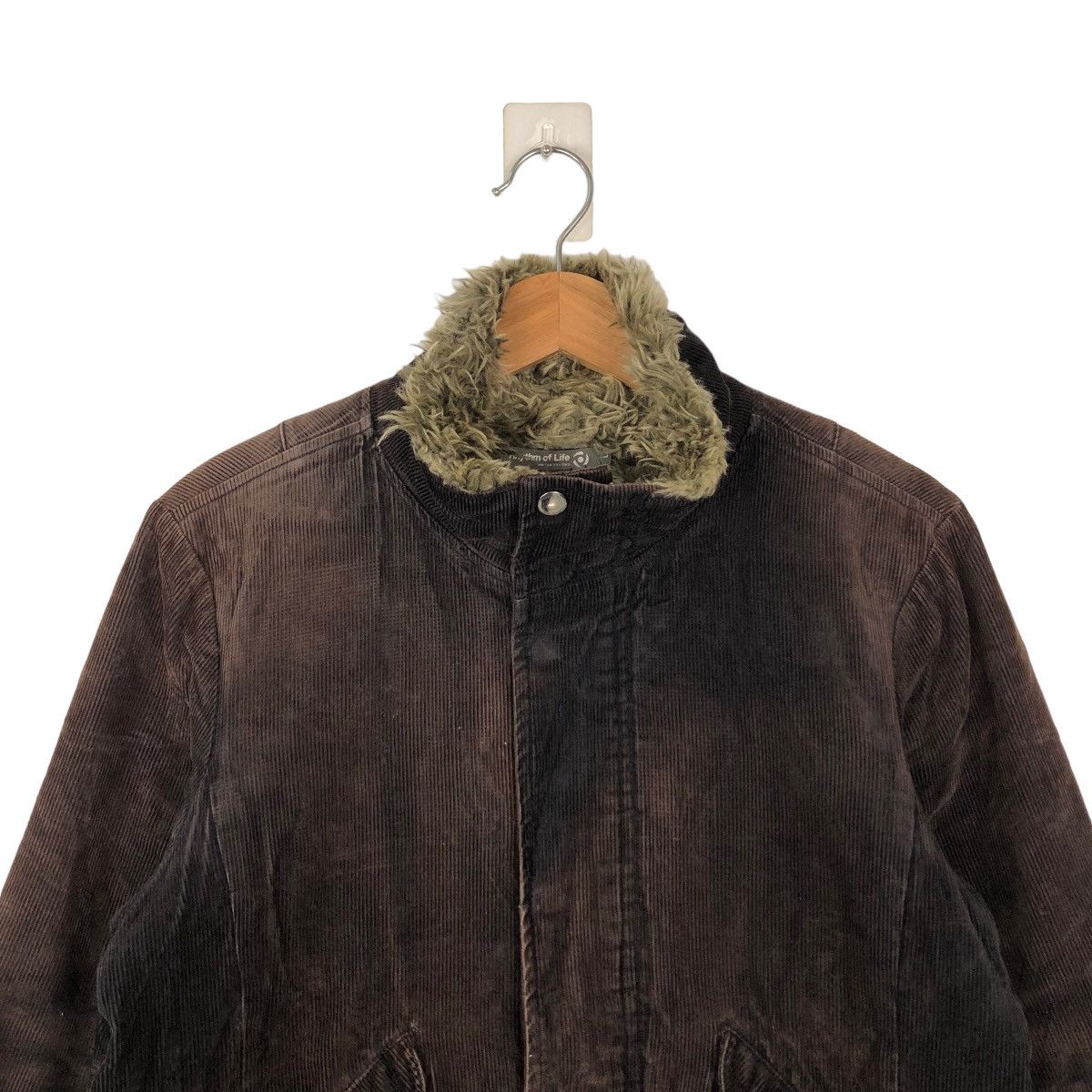 Japanese Brand VINTAGE MOLESKIN JACKET MINK FUR LINING RHYTHM OF LIFE Size US L / EU 52-54 / 3 - 2 Thumbnail