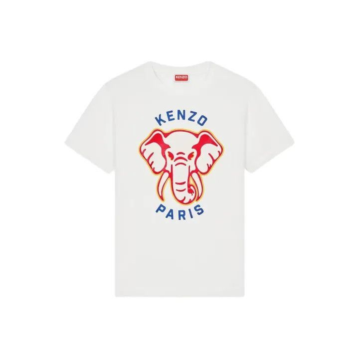 Kenzo KENZO Elephant Print Short Sleeve T-Shirt -2507 Size XS / US 0-2 / IT 36-38 - 1 Thumbnail