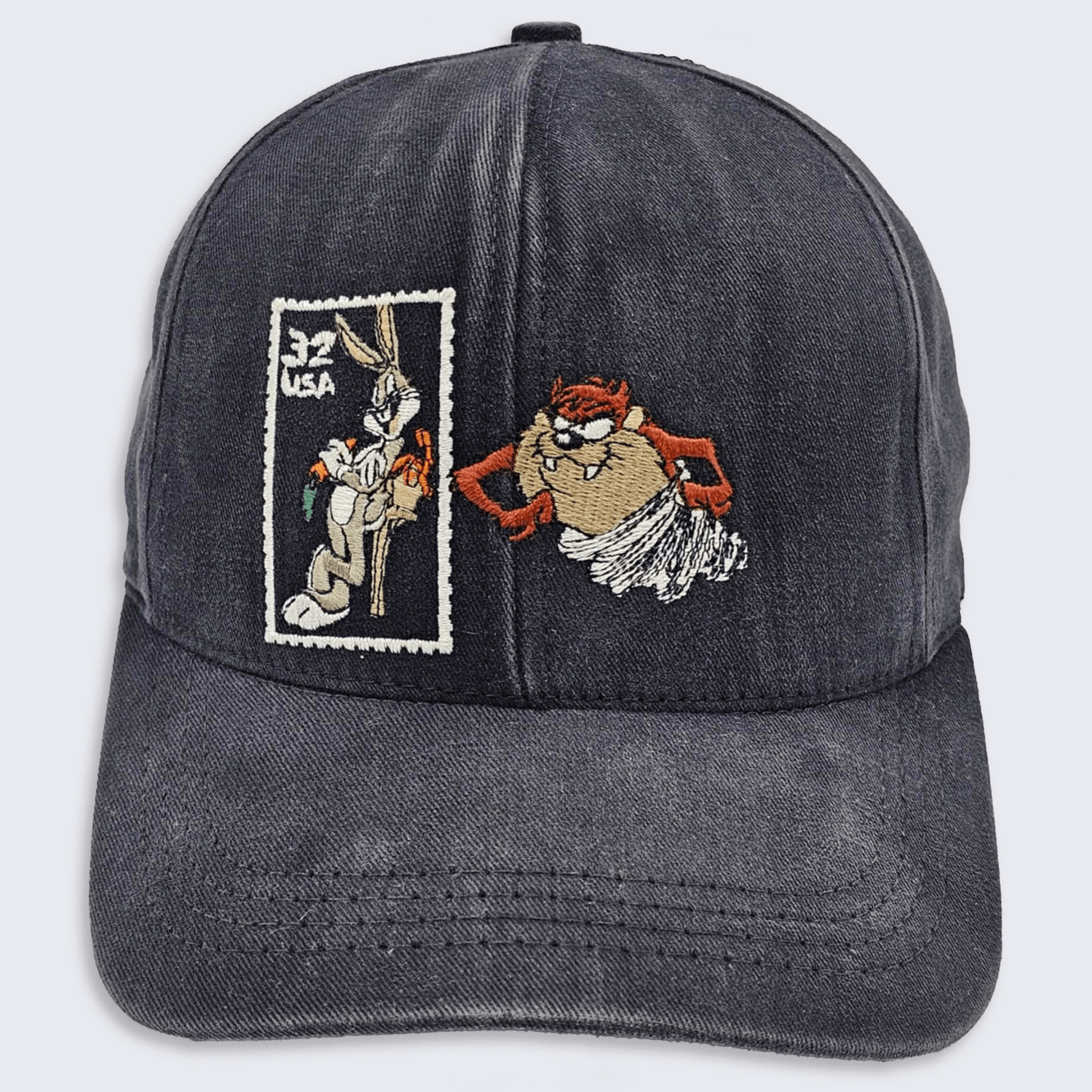 Vintage × Warner Bros Looney Tunes Vintage 90s Bugs Bunny Taz Stamp Snapback Hat Size ONE SIZE - 1 Thumbnail