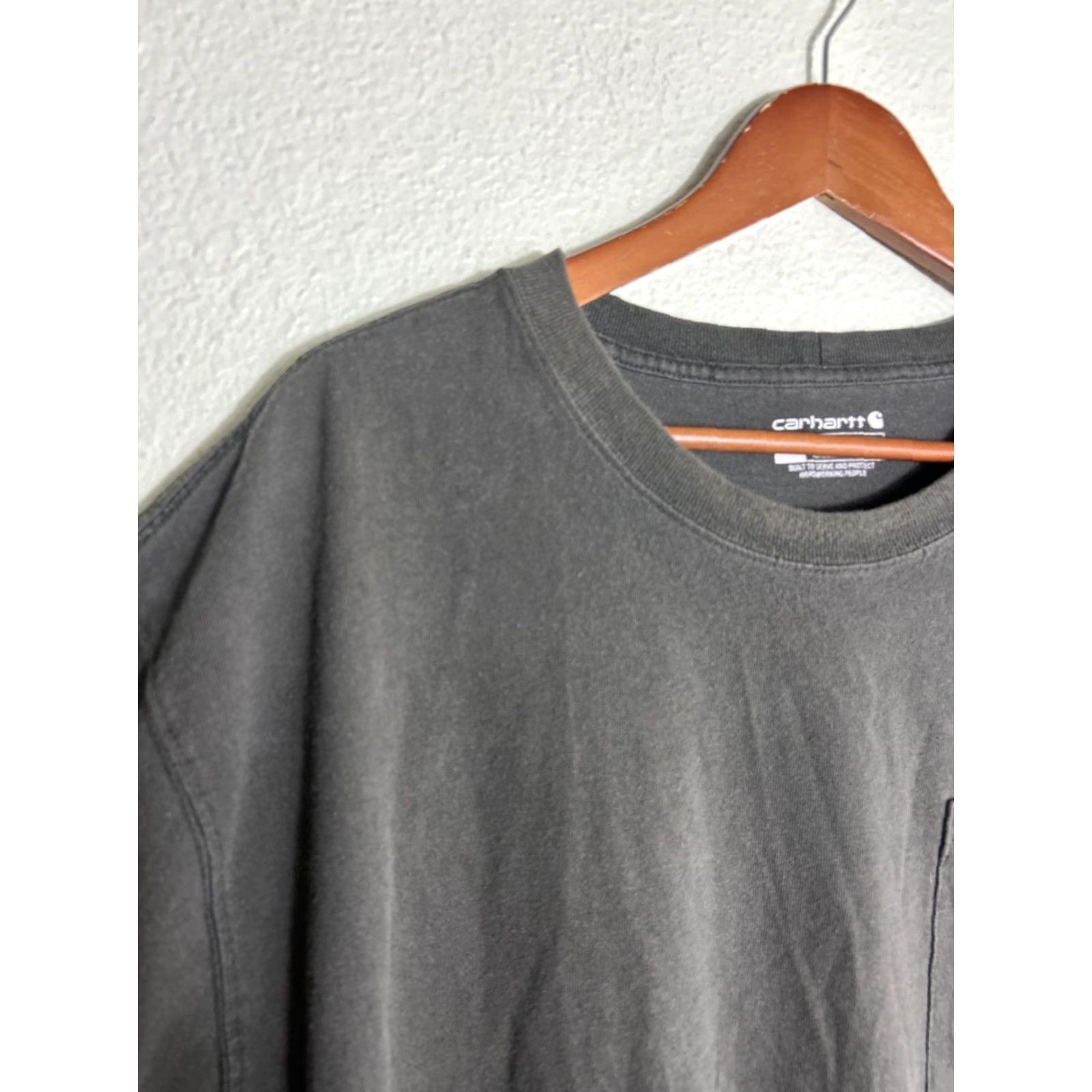 Carhartt Carhartt T-Shirt Mens XXL Olive Green Loose Fit Holes Stains Size US XXL / EU 58 / 5 - 3 Thumbnail