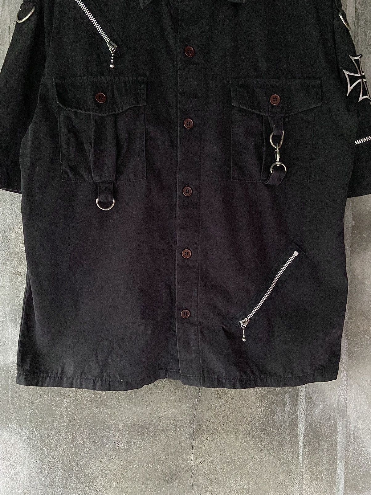 Hysteric Glamour × If Six Was Nine × Japanese Brand KEYSTATION THE U.K PUNK BUTTON UP BALCK SHIRT Size US M / EU 48-50 / 2 - 2 Thumbnail