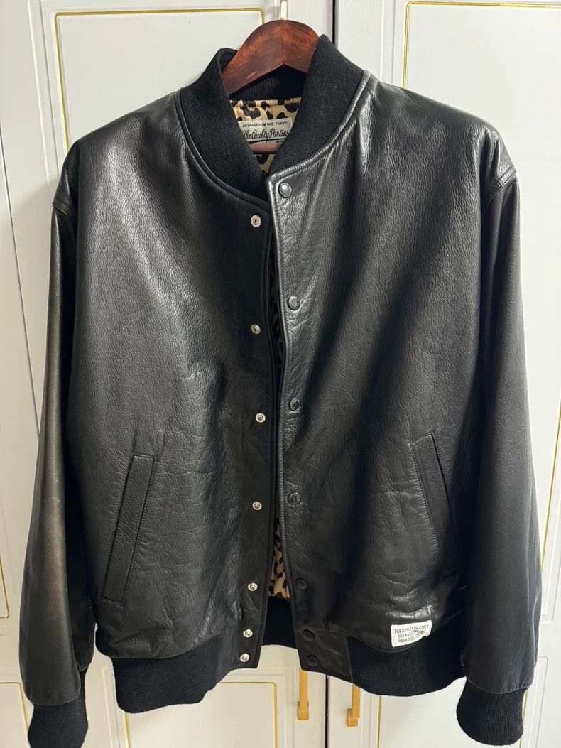Wacko Maria WACKO MARIA Leather Bomber Jacket Size XL - dmc Size US XL / EU 56 / 4 - 1 Thumbnail