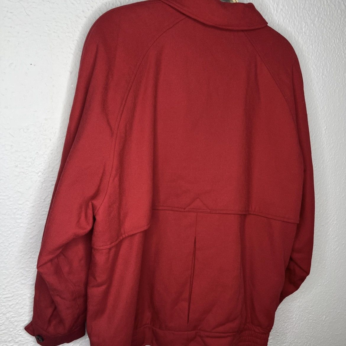Burberry Vintage Burberry Harrington Style Bomber Wool Red Jacket 90s Size US L / EU 52-54 / 3 - 10 Thumbnail