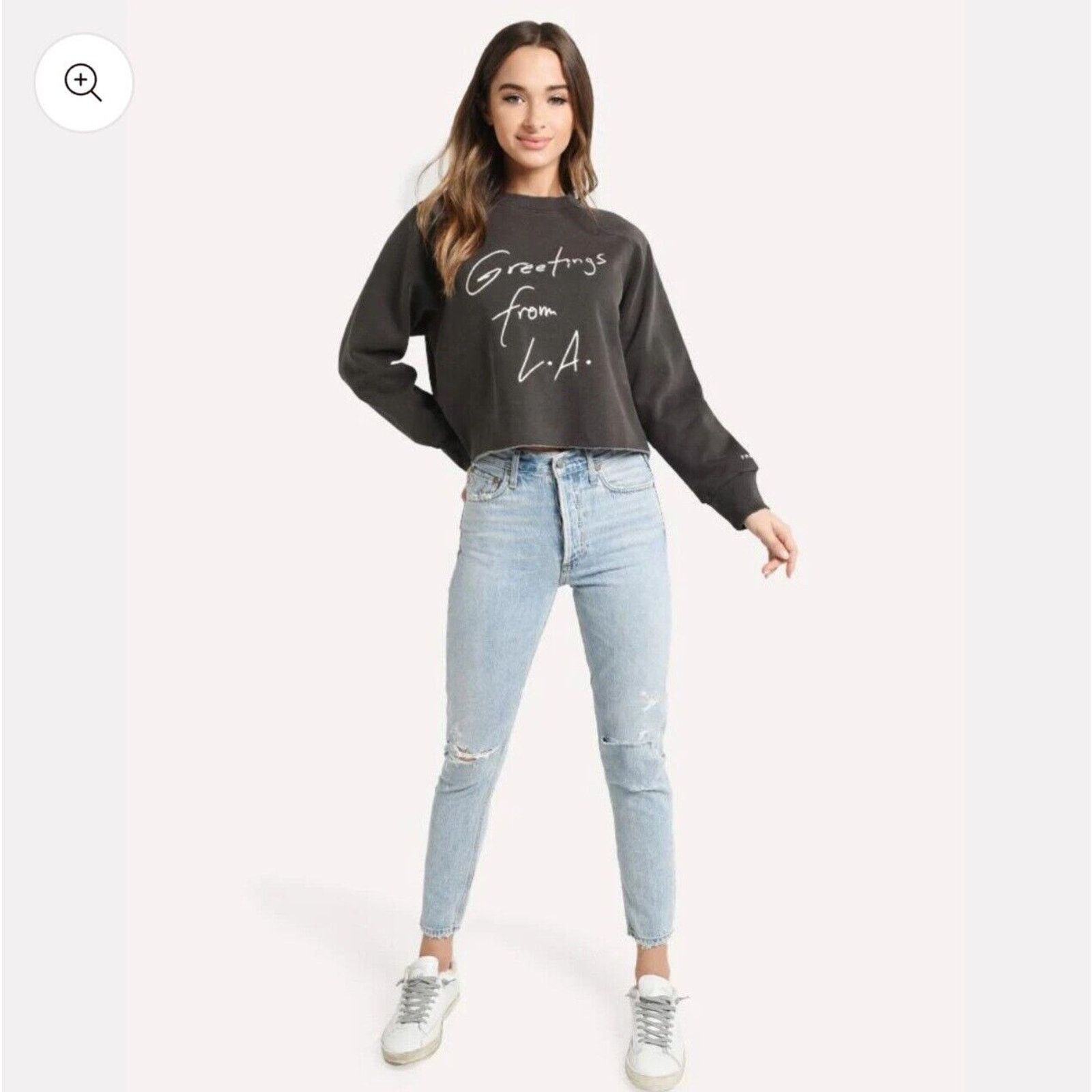 Frame Frame Old School Sweatshirt Crew Neck Graphic Gray Size L Size L / US 10 / IT 46 - 1 Thumbnail