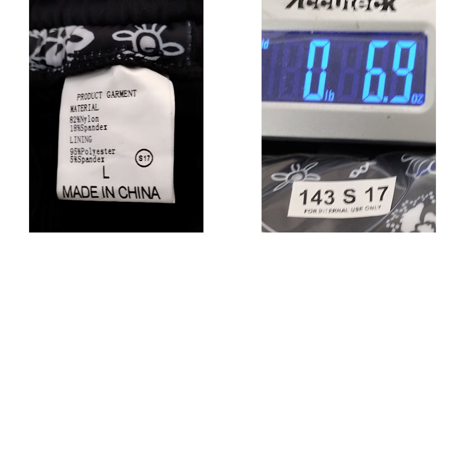Vintage Women's Black and White Graphic Padded One Piece Swimsuit L - Nike? Size ONE SIZE - 8 Thumbnail