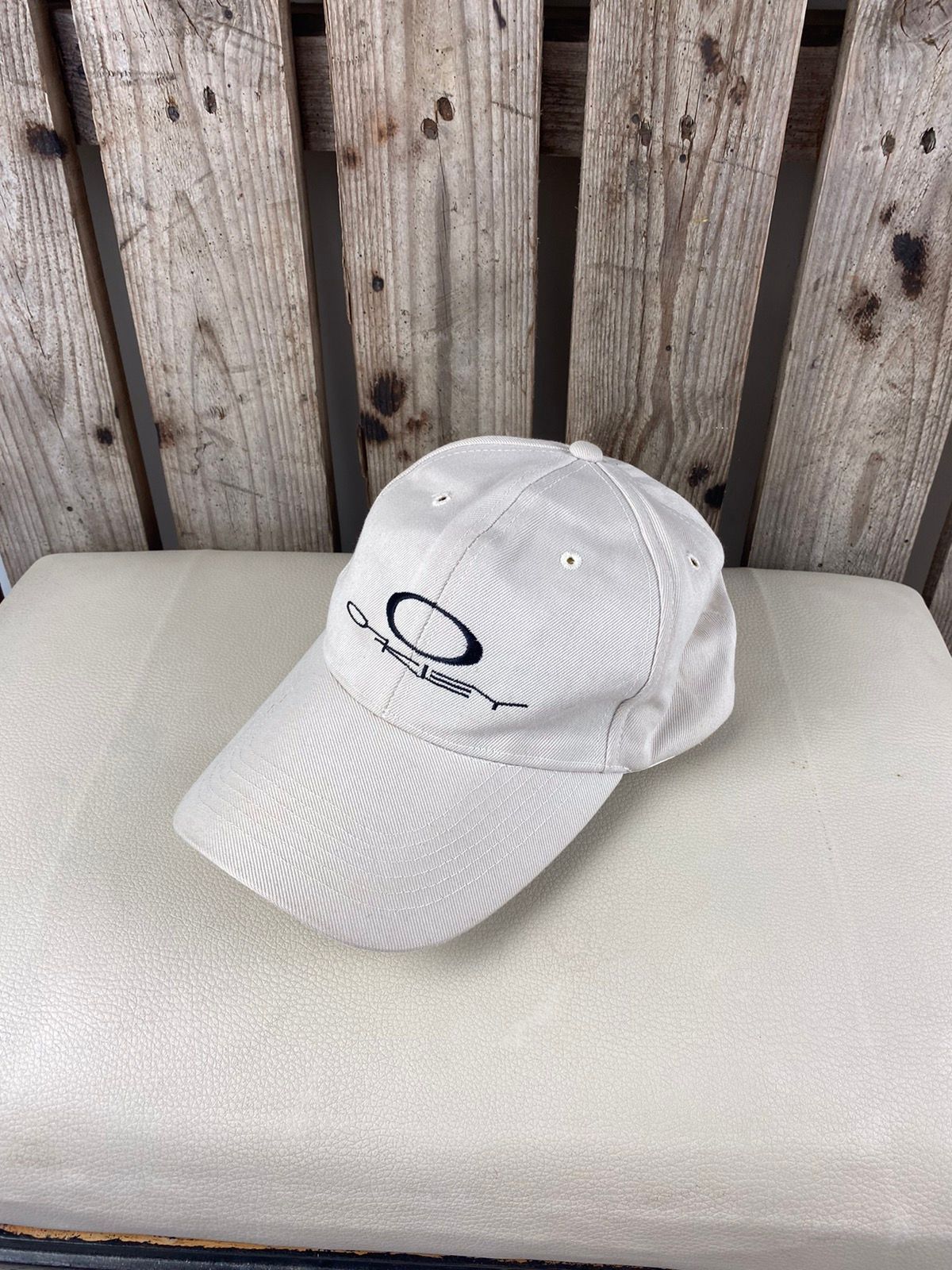Pre-owned Oakley X Vintage Oakley Vintage Zip Hat Cap Logo In Navy
