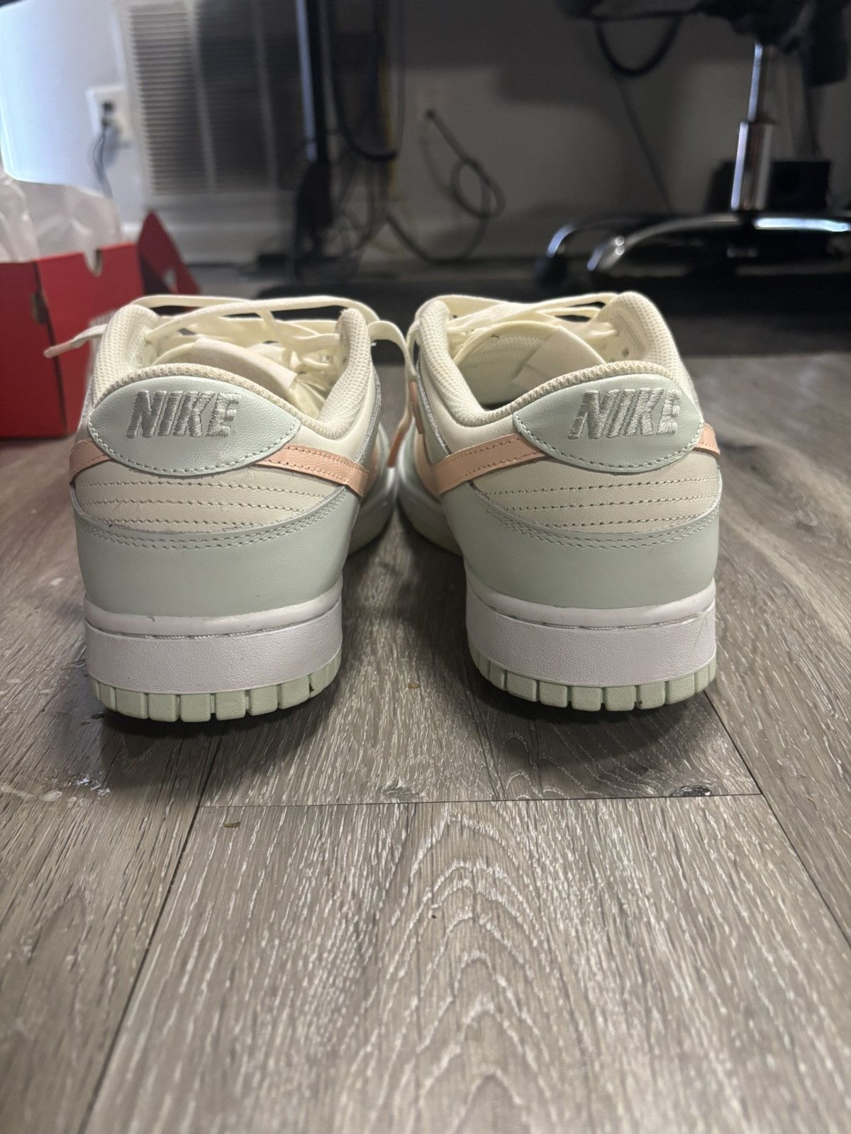Nike WMNS Nike Dunk Low Barely Green DD1503 104 Size US 10.5 / EU 43-44 - 5 Thumbnail
