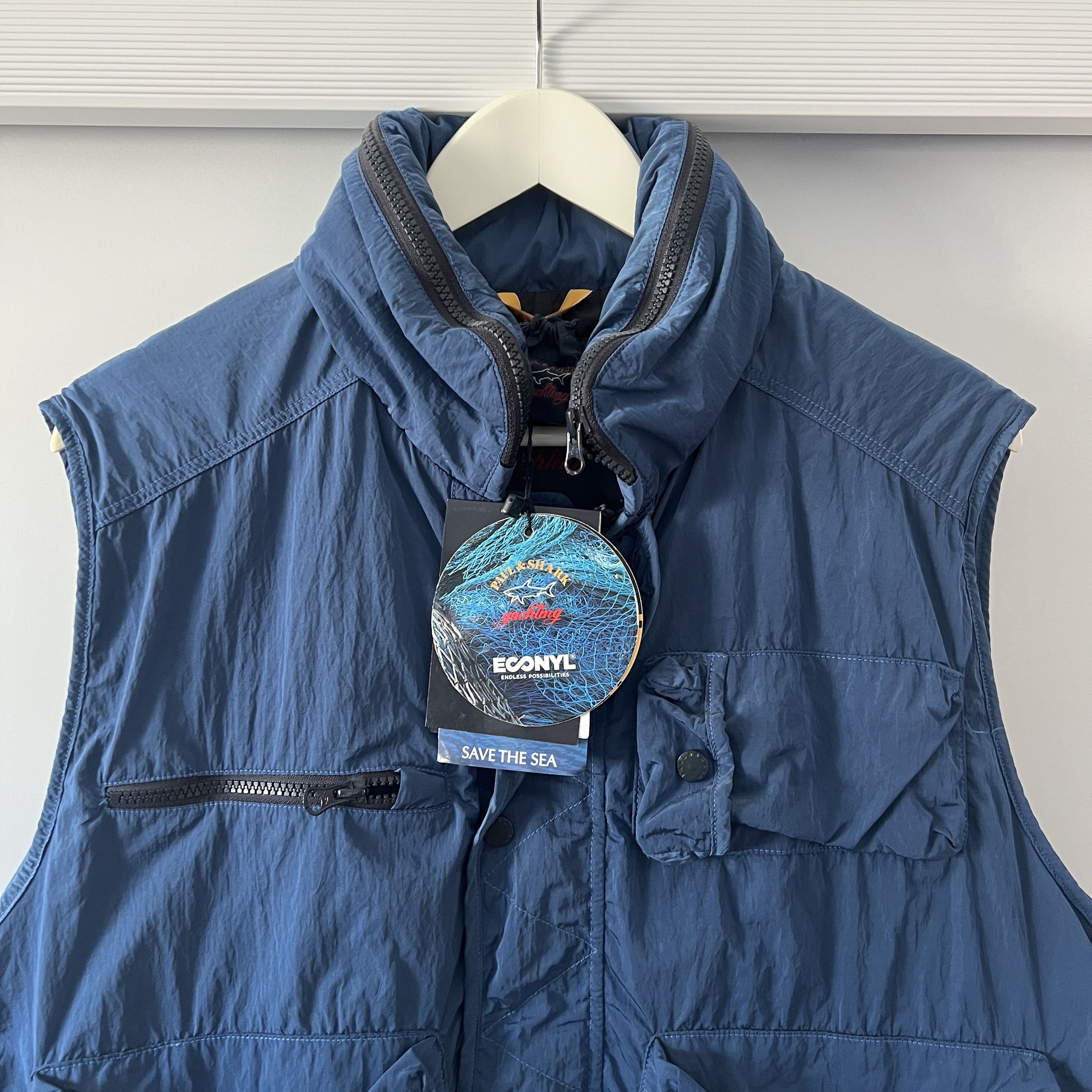 Paul & Shark Men's Paul & Shark Scoop Nylon Fishing Gilet Vest Size XL Size US XL / EU 56 / 4 - 5 Thumbnail