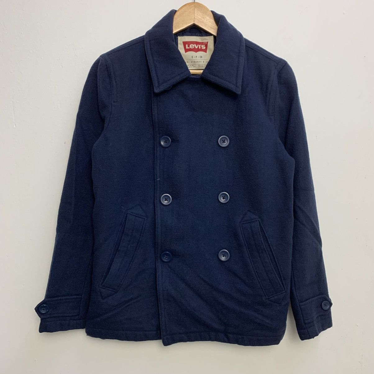 Levi's Levi’s Navy Wool Peacoat Double-Breasted Grail (S) Size US S / EU 44-46 / 1 - 1 Thumbnail