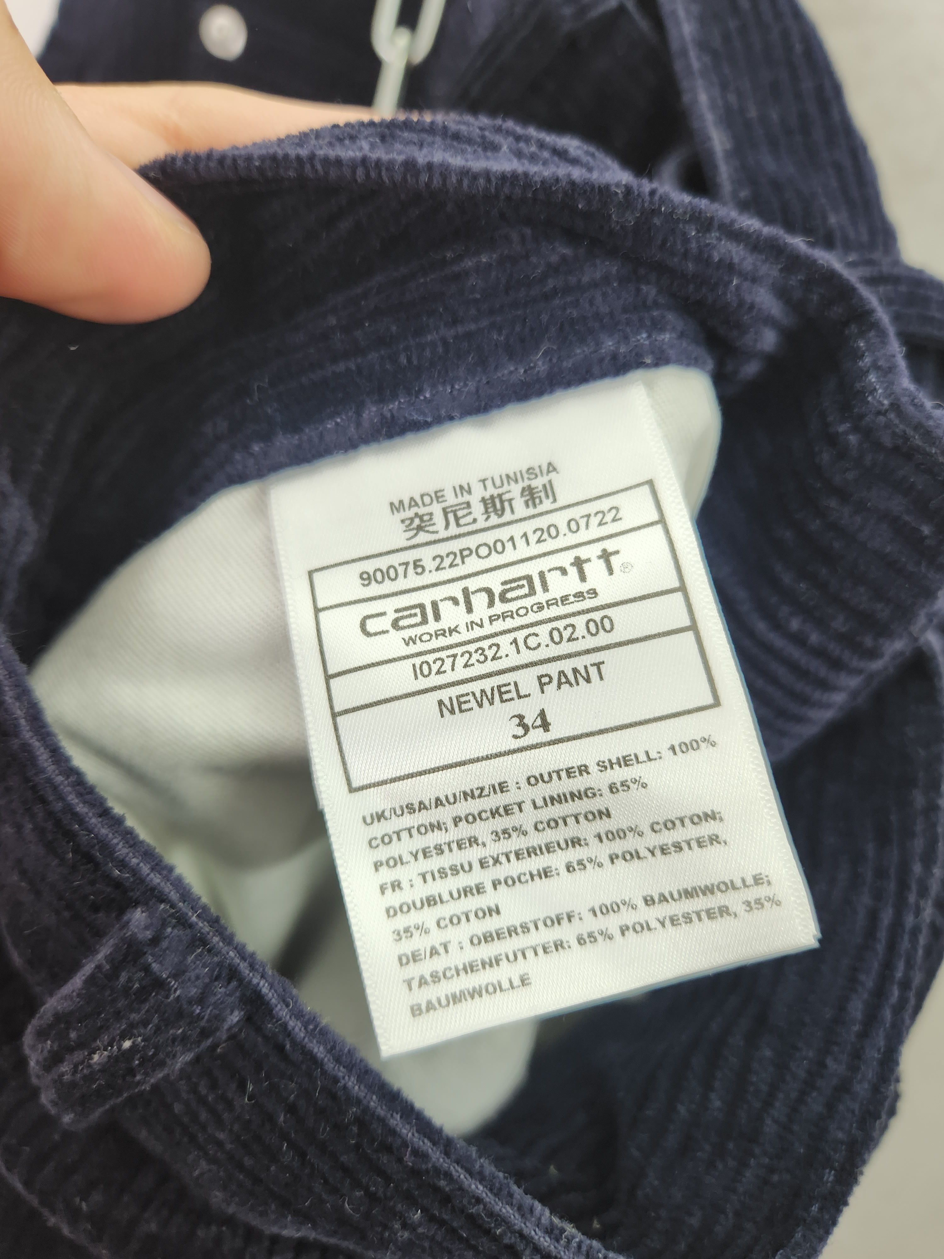 Carhartt Wip Carhartt newel pants navy straight size 34 Size US 34 / EU 50 - 8 Thumbnail