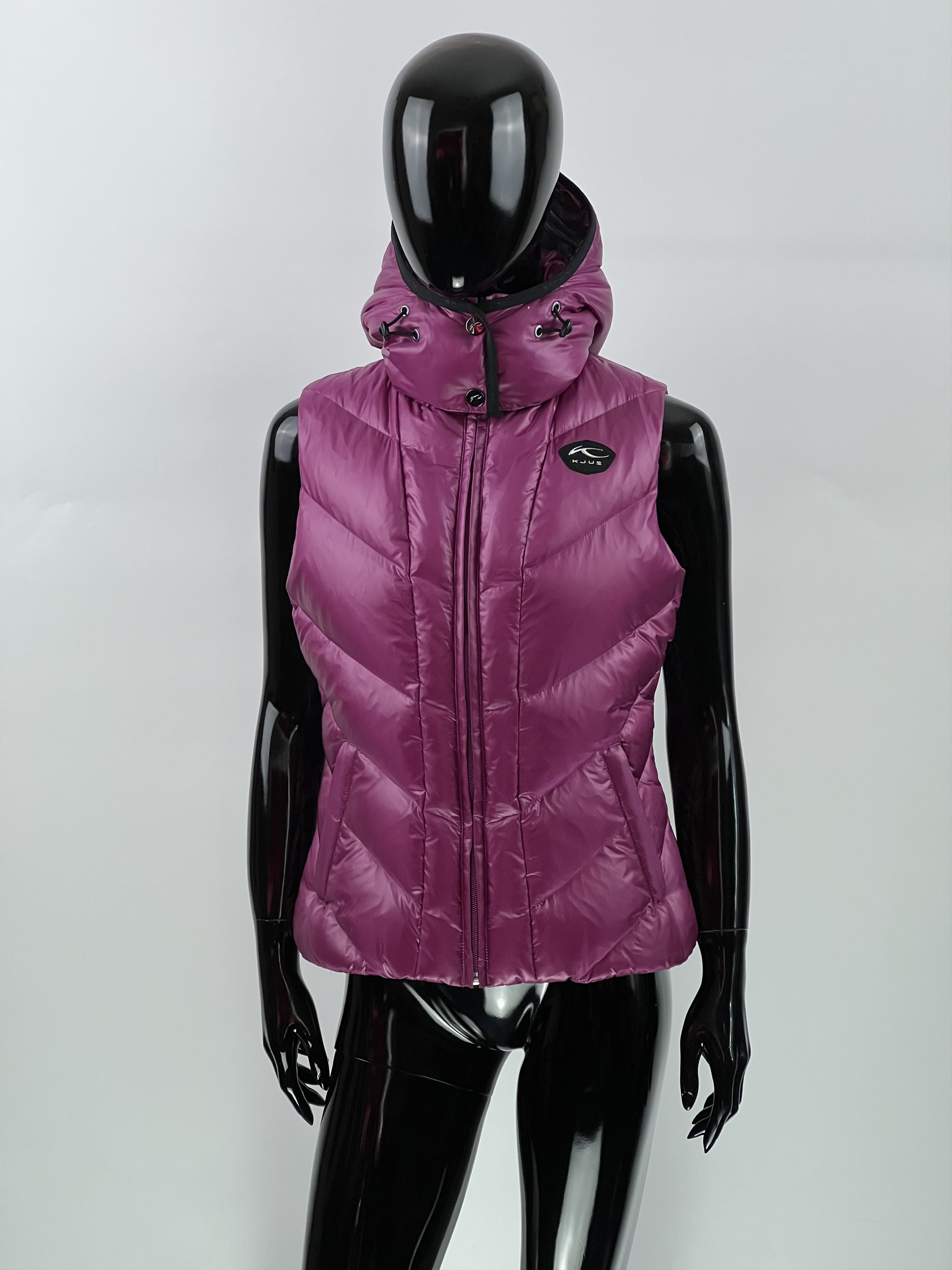 KJUS Kjus Women's Down Hooded Vest Puffer Size 36/S Size S / US 4 / IT 40 - 1 Thumbnail
