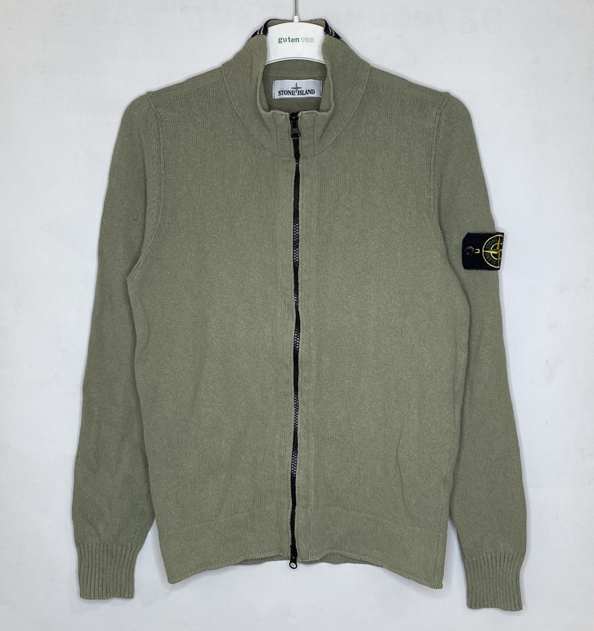 Stone Island × Streetwear × Vintage STONE ISLAND ZIP UP SWEATER 