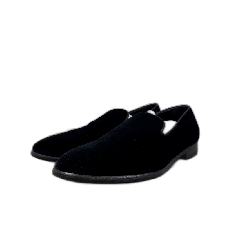 Dolce & Gabbana black velvet slip-on loafers Size US 9 / EU 42 - 1 Thumbnail