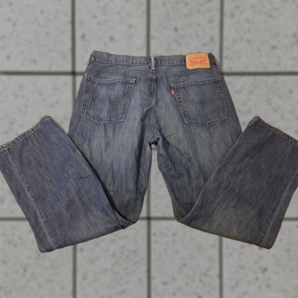 Levi's Mens Levi's 514 Slim Straight Denim Jeans 36x30 Blue Cotton 5-Pocket Regular Rise Mid Vintage No N/A Size US 36 / EU 52 - 1 Thumbnail