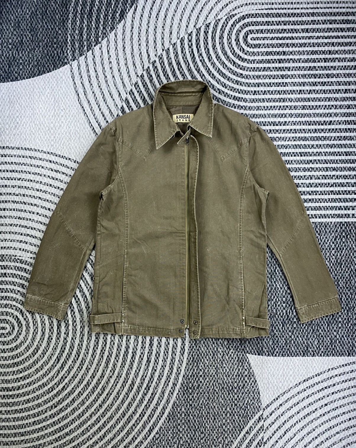 Kansai Yamamoto Vintage Kansai Jeans Brown Zipper Cotton Jacket Size US M / EU 48-50 / 2 - 6 Thumbnail