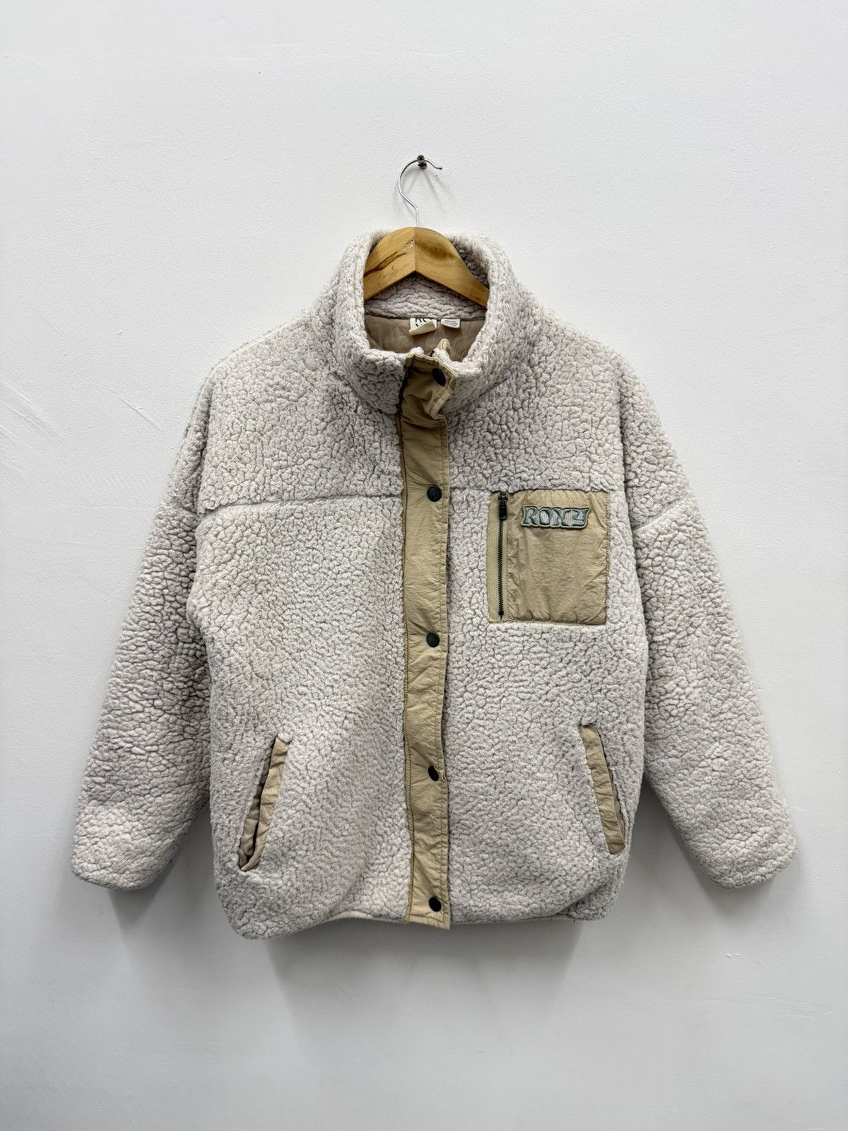 Japanese Brand Vintage Roxy Deep Pile Fleece Jacket Size US M / EU 48-50 / 2 - 1 Thumbnail